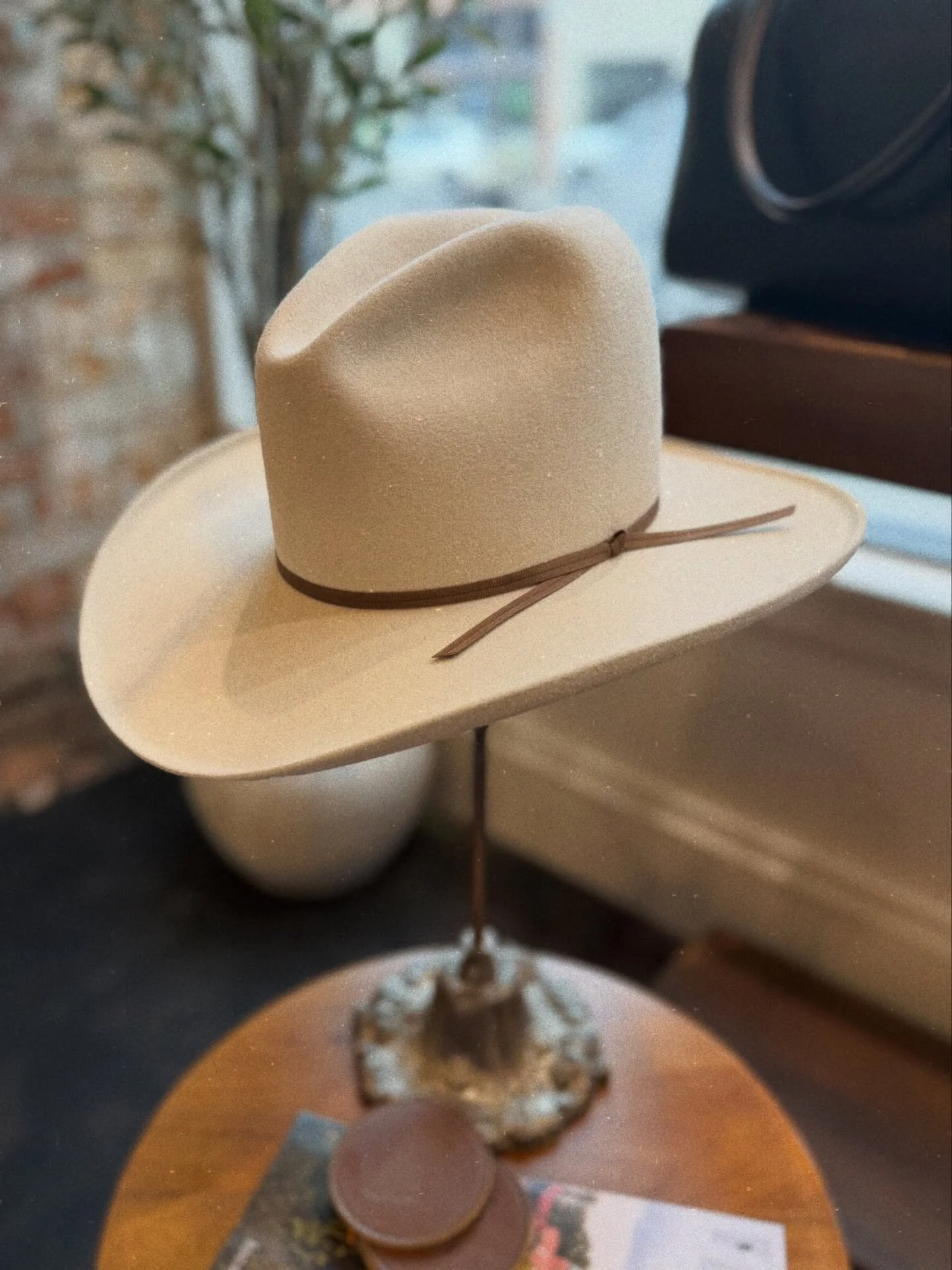We call this crown shape the Montana Camelback. Not quite a Gus. Not quite an RCA. Not quite a pinched front. 

This is the beauty of a custom hat. Built, shaped and stitched by human hands.

If you&rsquo;re going to put something on your head, let i