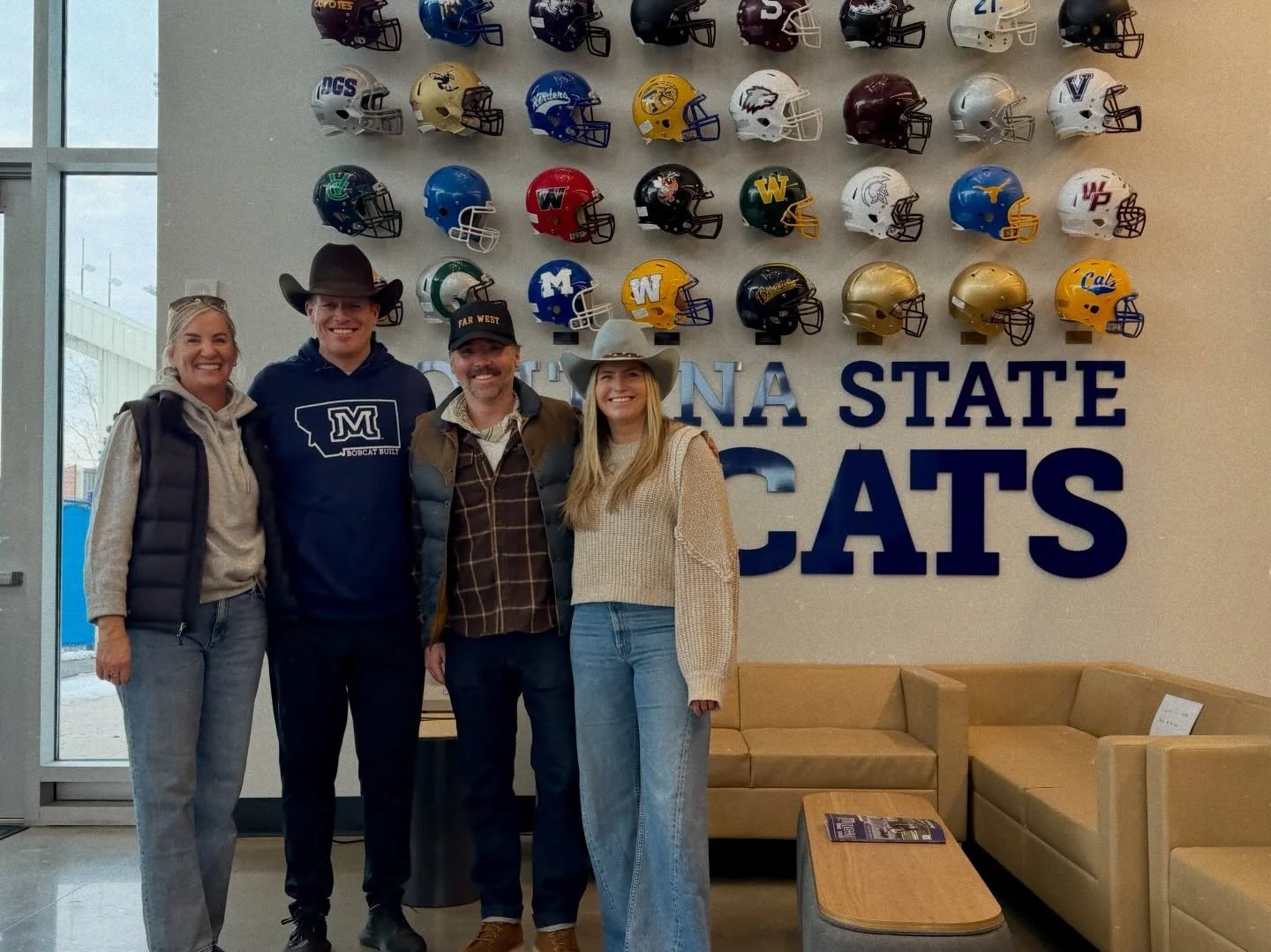 Big time, Coach! Big time! 
&bull;
#djameshats #montanastate #nationalchamps