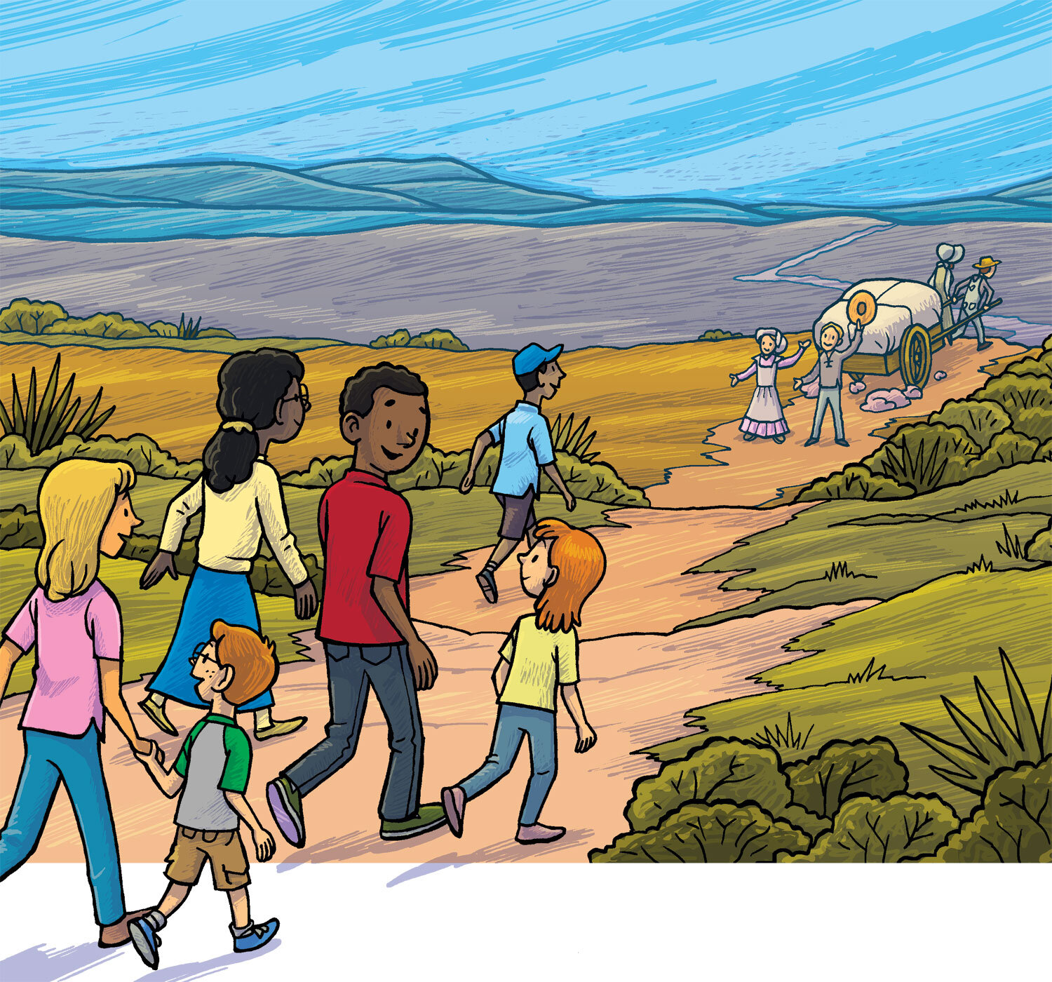 Pioneers, magazine illustration