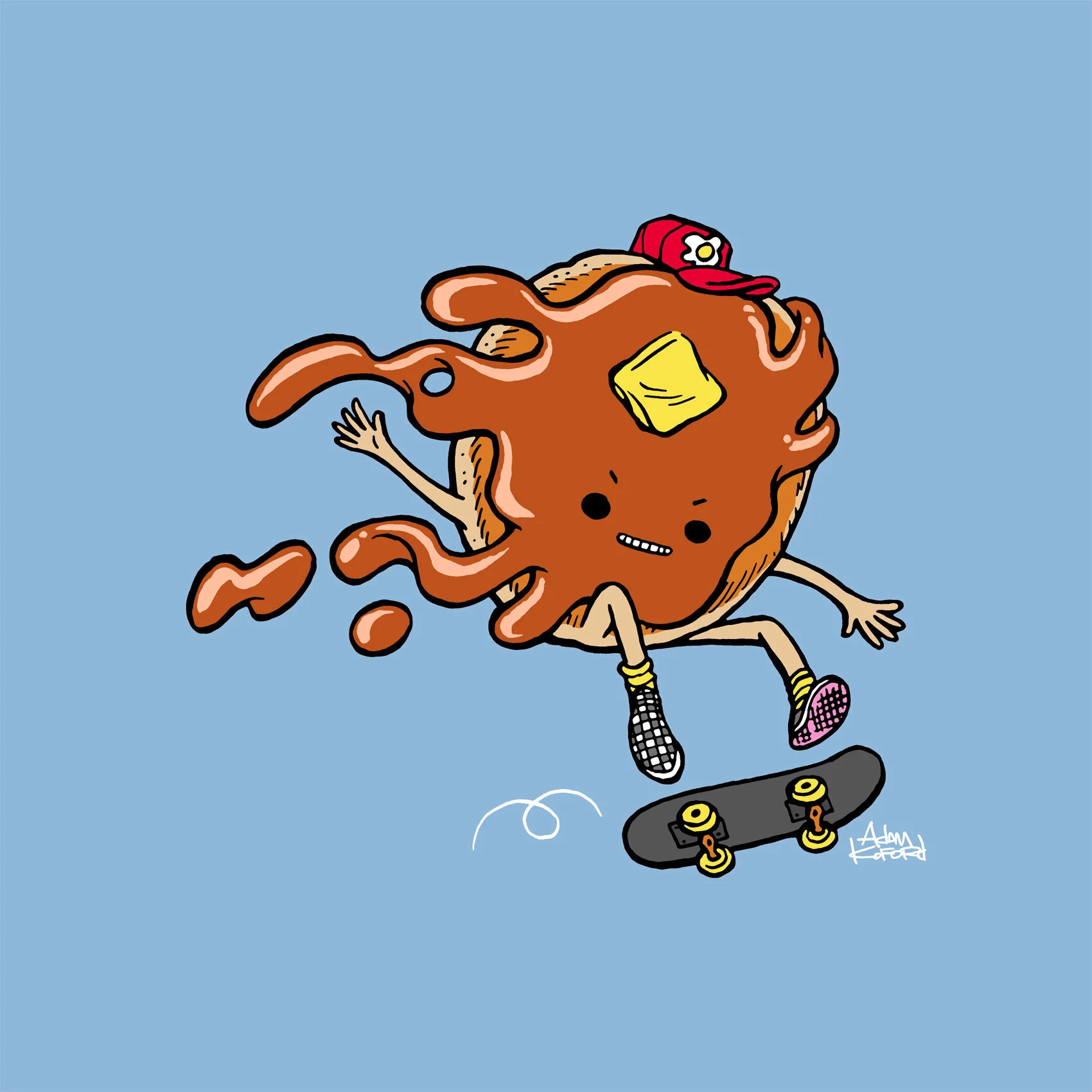 Catch You on the Flip Side, t-shirt design