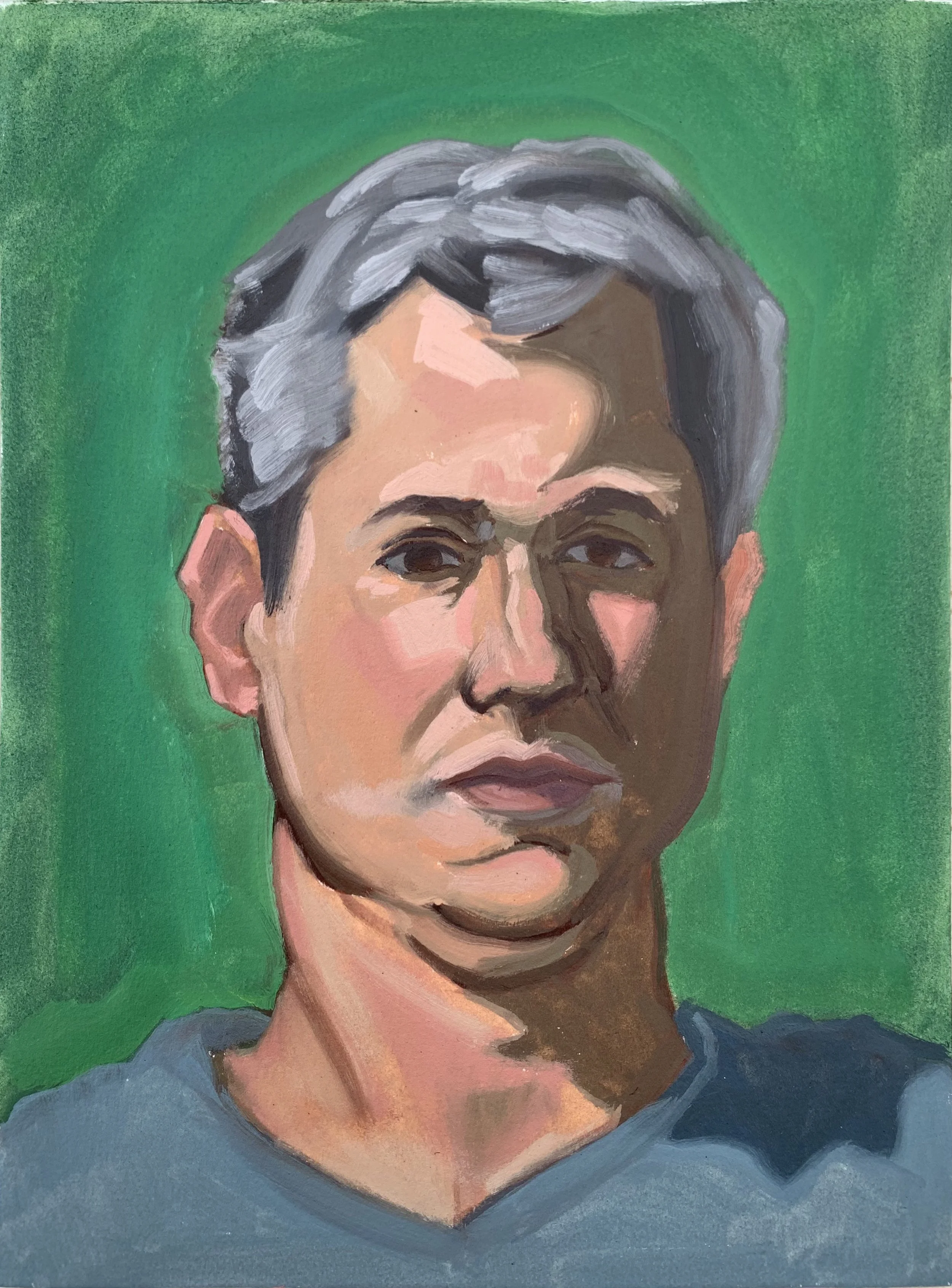 Danny Boy, 2021. Oil on Arches Oil Paper. 9x12"