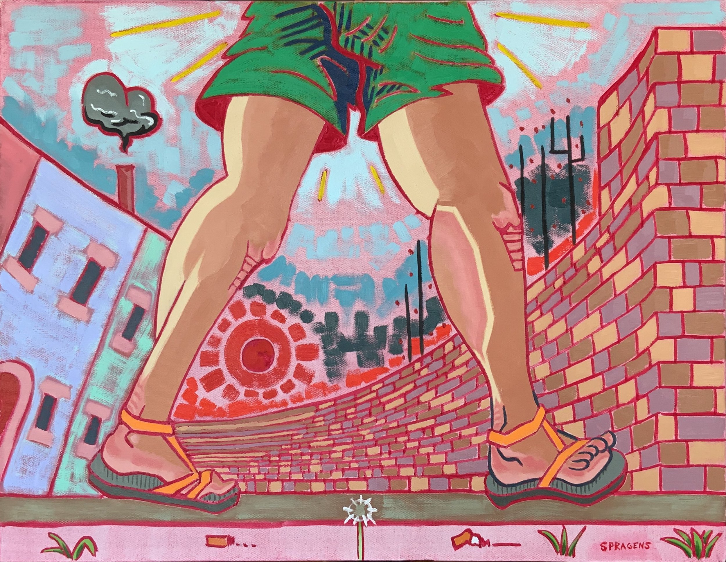 Noon To Dusk, 2020. Oil on canvas. 22x28"