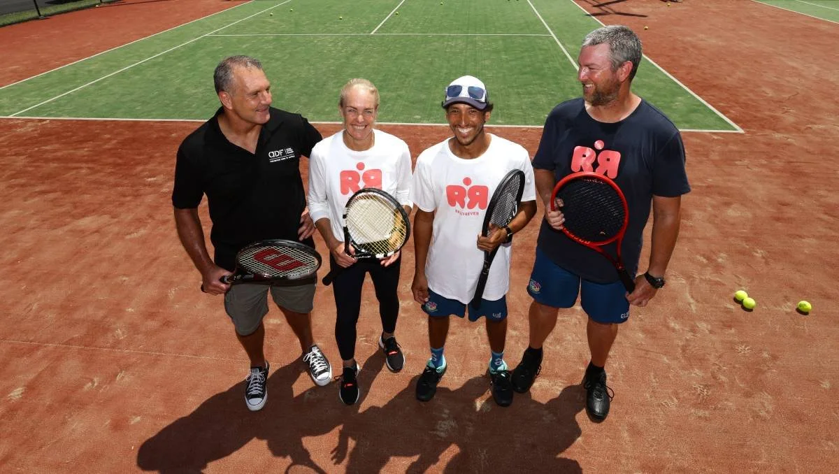 RALLY4EVER community tennis program hit with Knights champion Marc Glanville