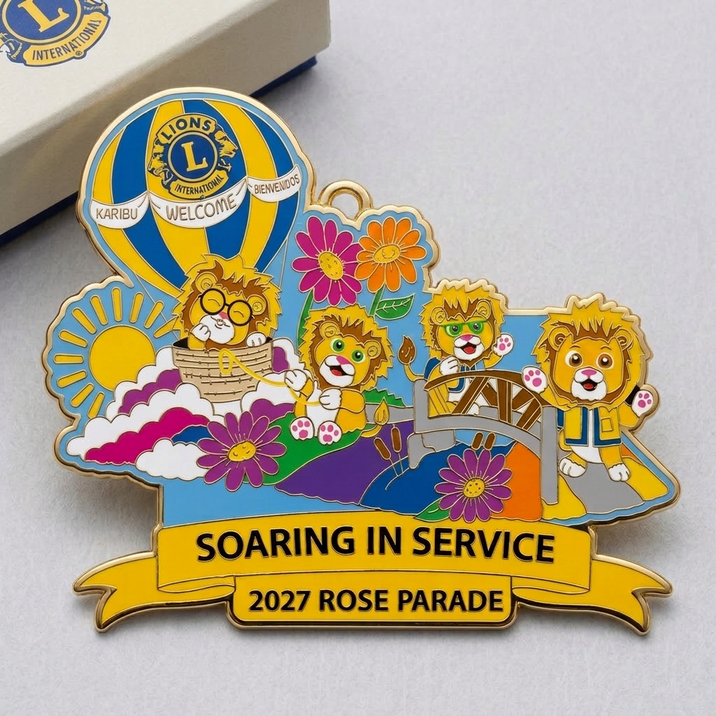 Soaring in Service — 2027 Rose Parade Lions Float Pin