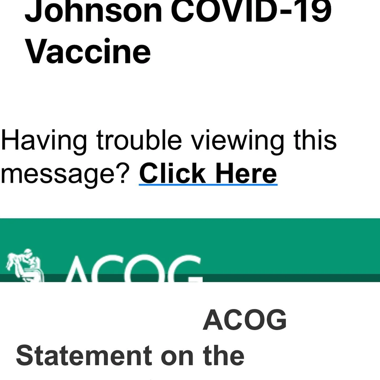 Johnson &amp; Johnson Vaccine

#safetyfirst
#abundanceofcaution 
#obgyn
#maternalfetalmedicine
#covid_19 
#globalpandemic
#vaccination
#pregnancy
#pregnantpeople
#maskup
#socialdistancing