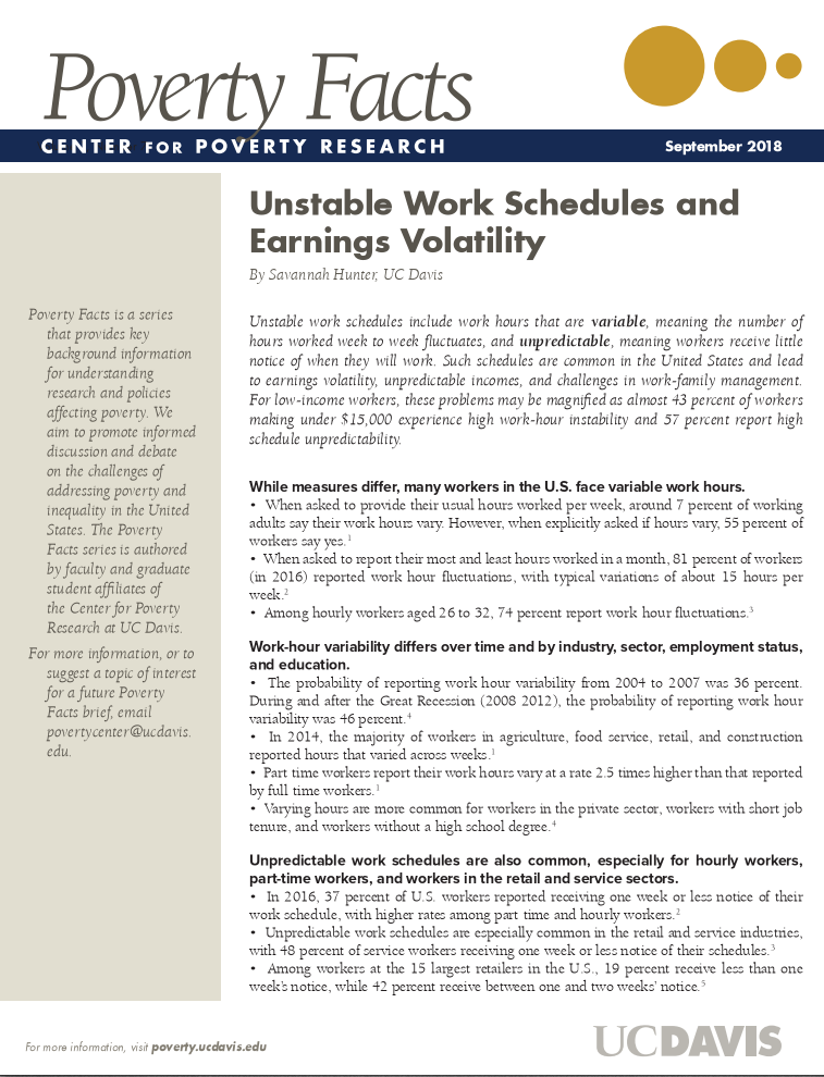 Unstable Work Scheduling