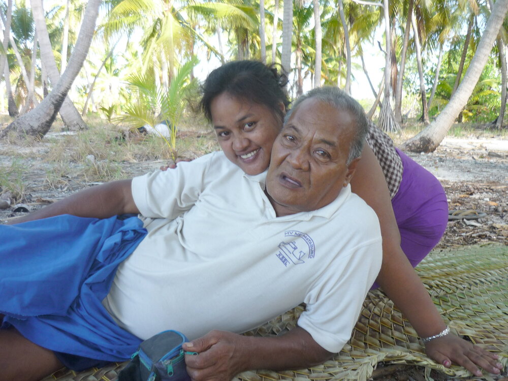 Maria Tiimon and her father.JPG