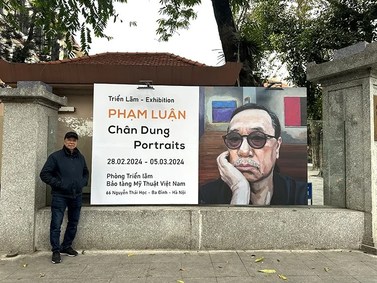 A Spectacular Opening Night of "Pham Luan – Portraits" Exhibition at the Vietnam Fine Arts Museum