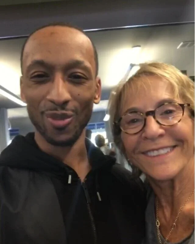 Coach Chris with a longtime personal training client