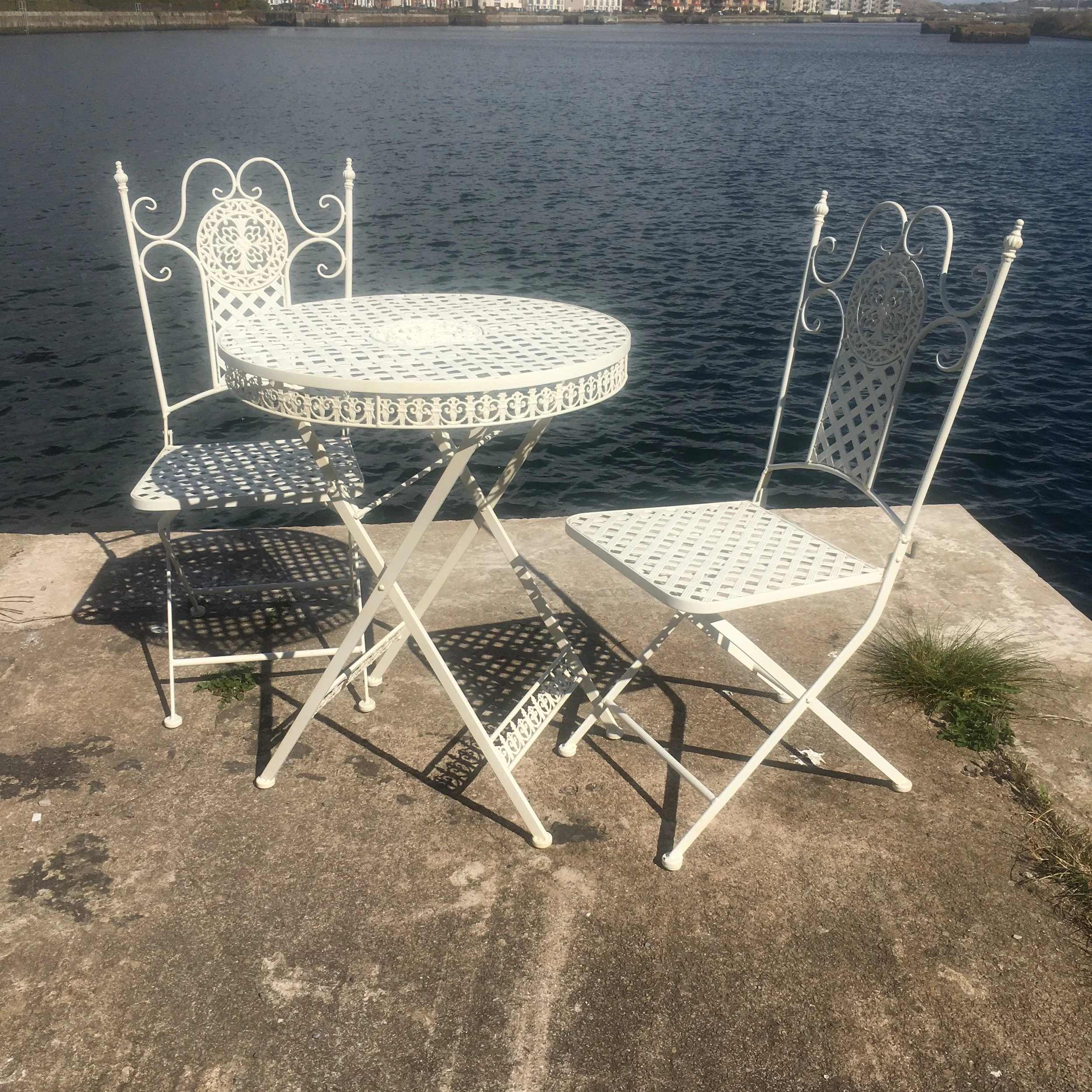 Classic White Garden Table and Chairs Set — Wink&Beam