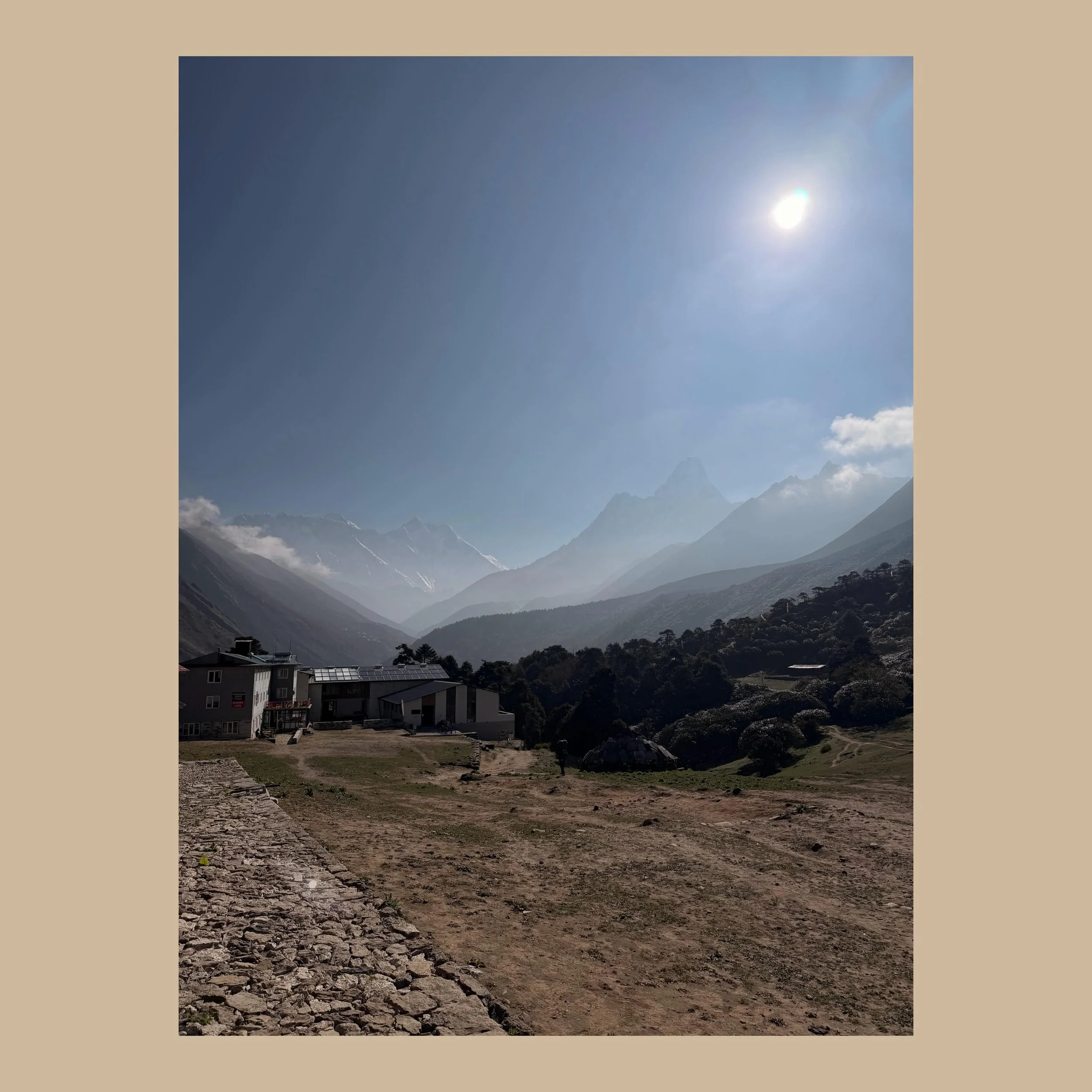 Tales from the Everest Base Camp and marathon trail: D5 - 23/5 🥾

Today was a day of perspective in so many ways.

We began in Tengboche with a visit to the monastery, before Kumbha gave us a special blessing as he hung our prayer flags in a tree ju