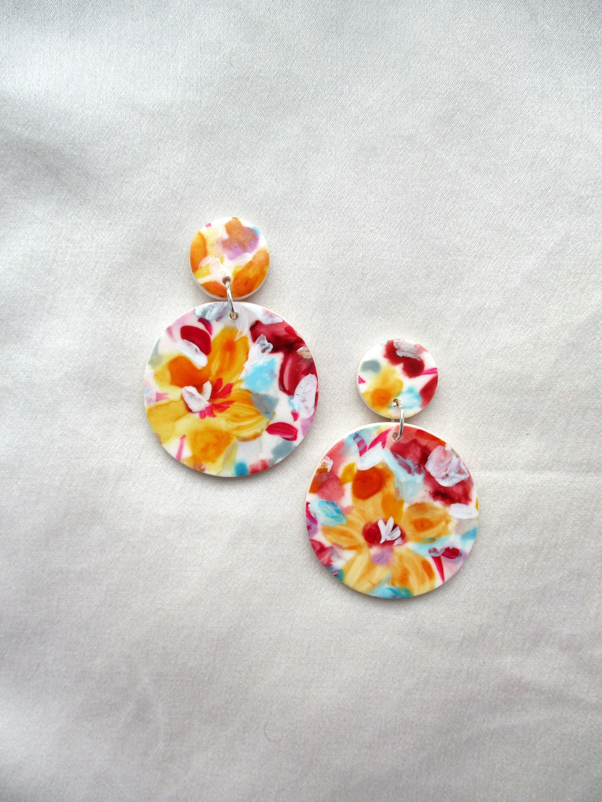 Abstract Florals - Circle Drops