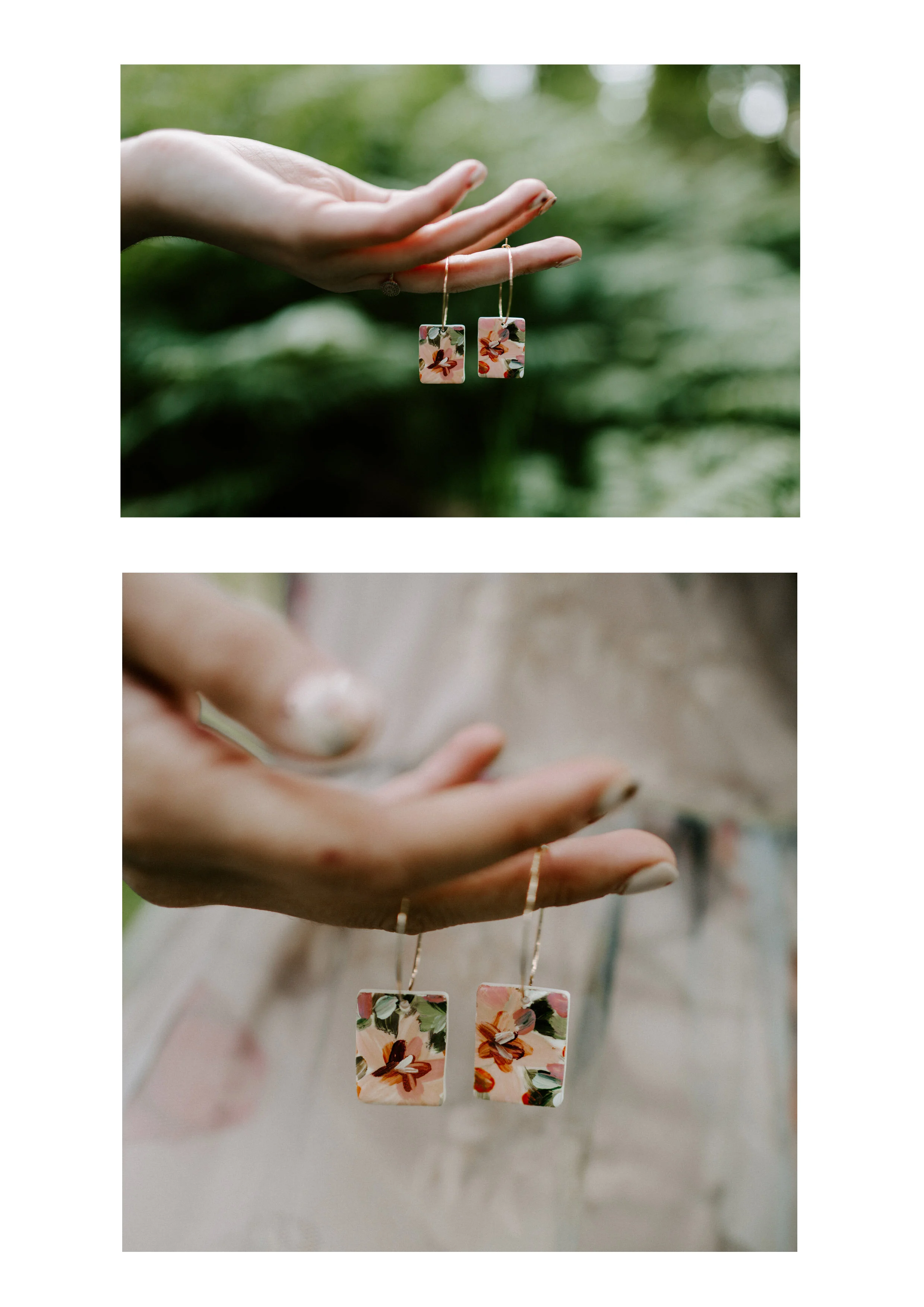 Floral Canvas Hoops