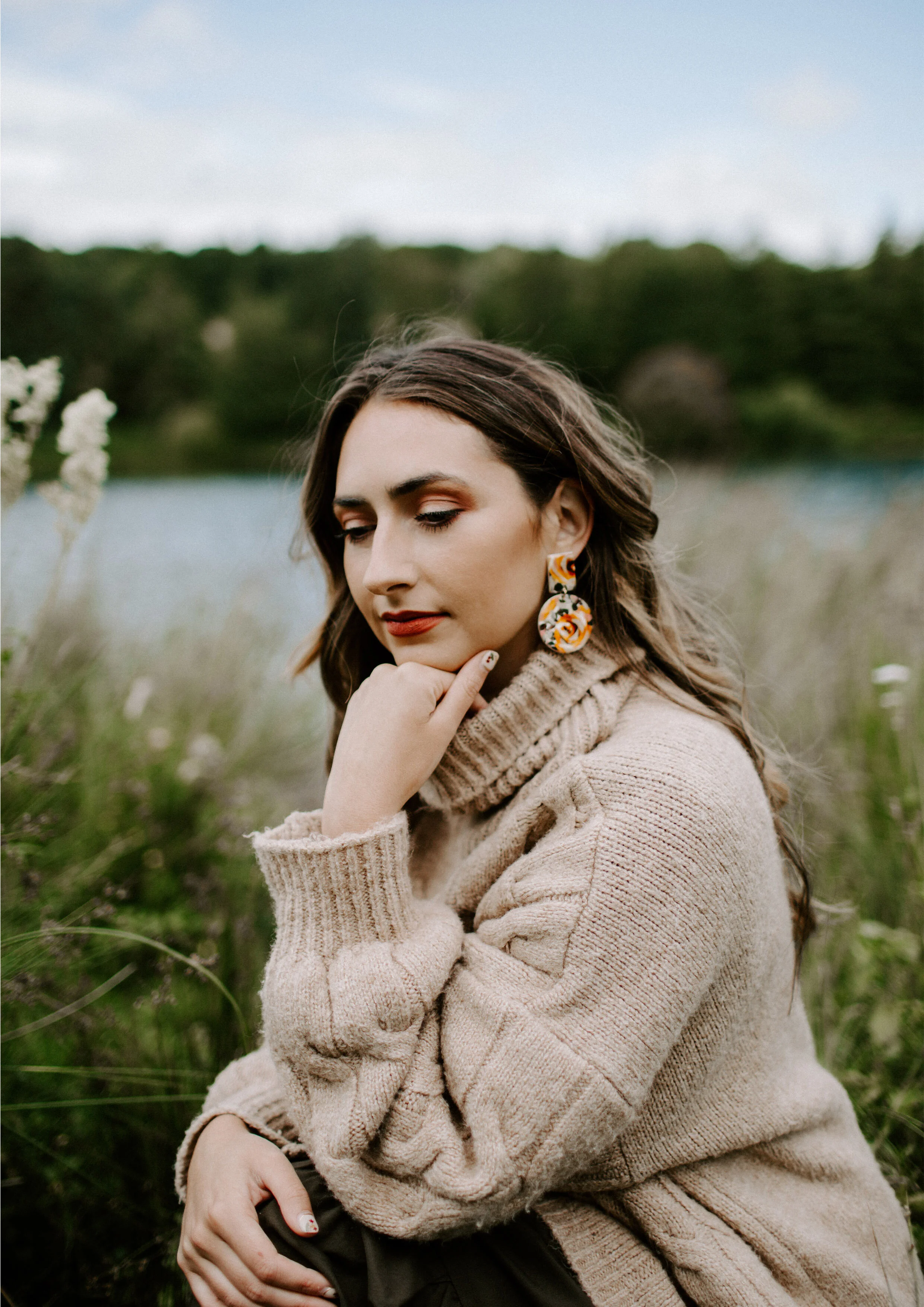 Autumnal Floral Geo Drops