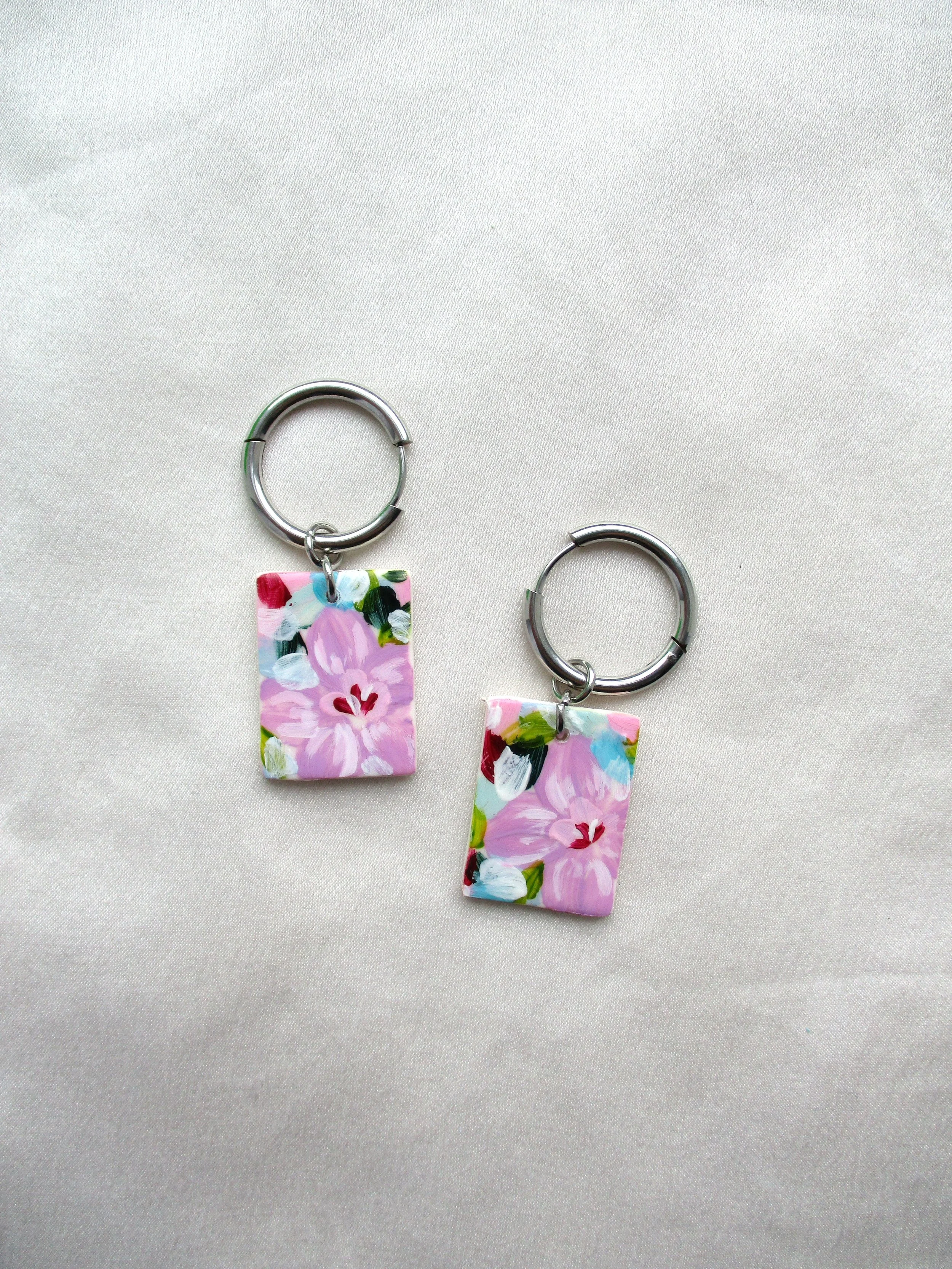 Pink Florals - Canvas Huggies