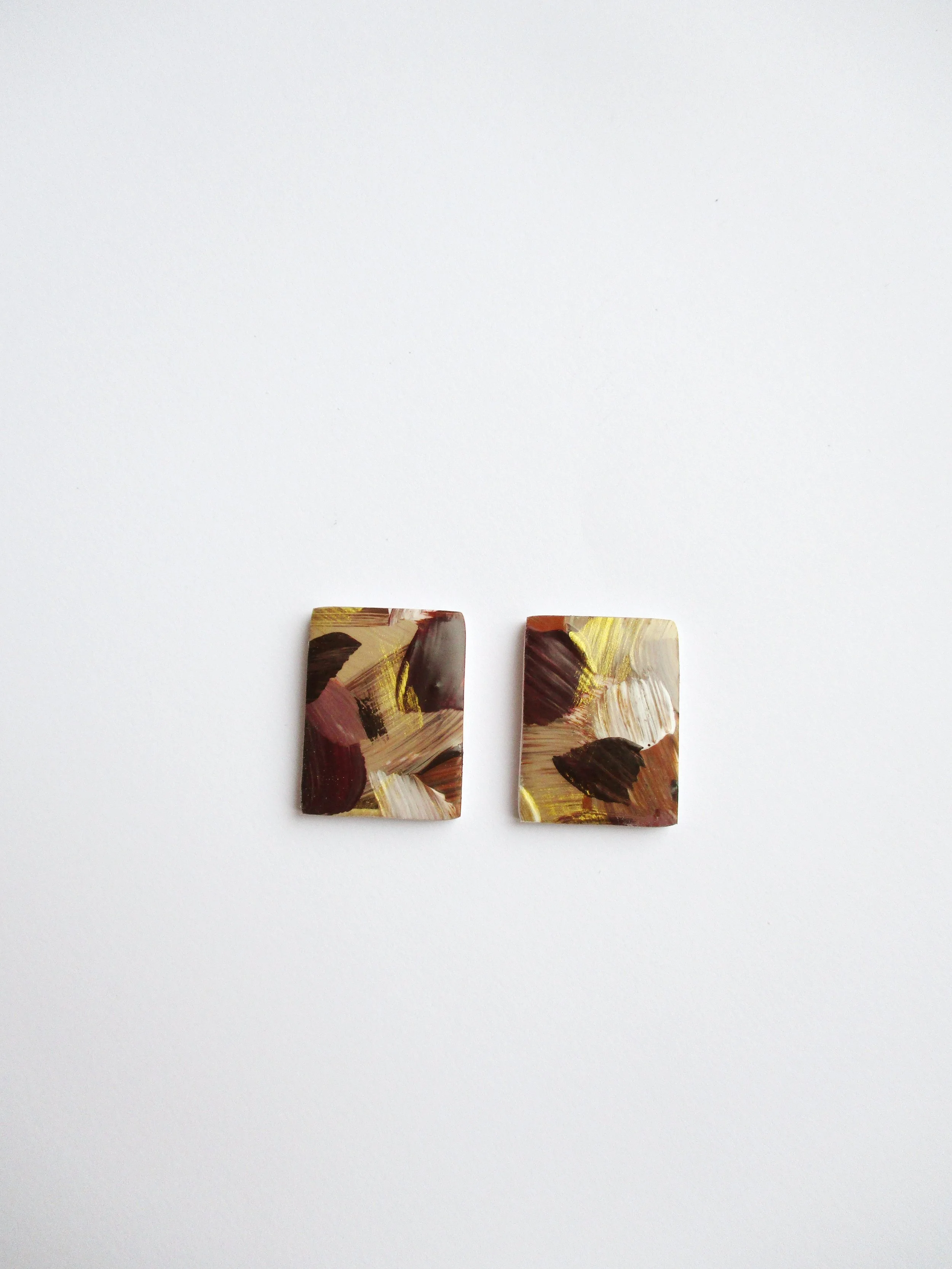 Cherry Chocolate - Canvas Studs