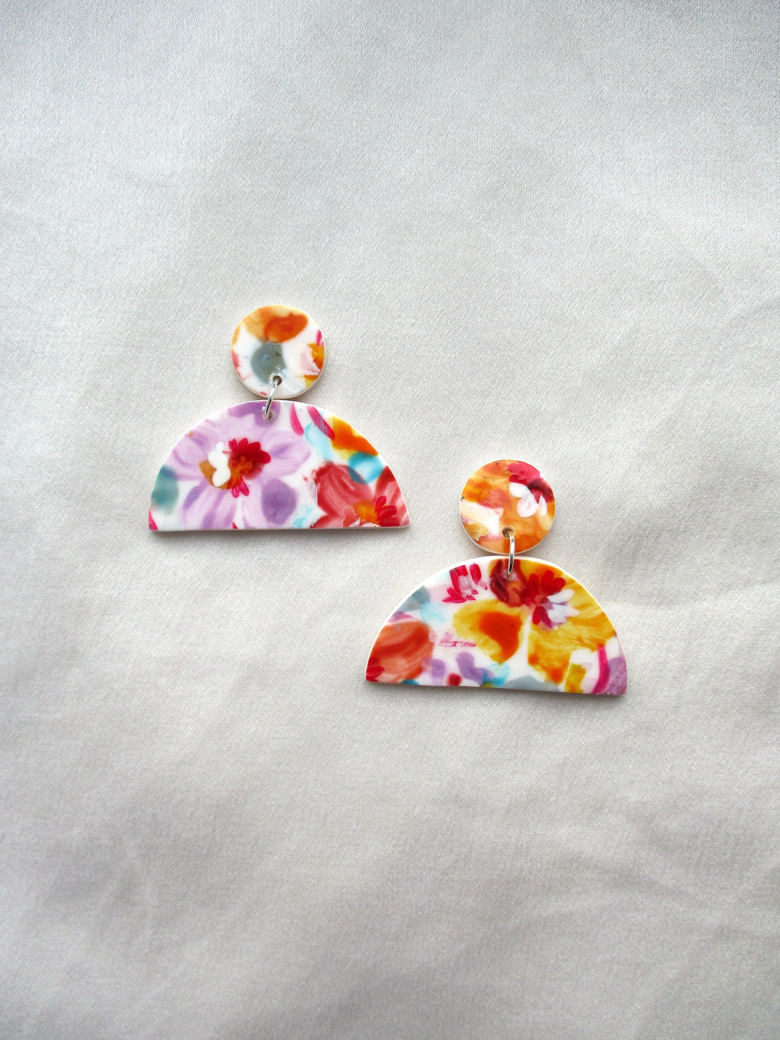 Abstract Florals - Half Moons