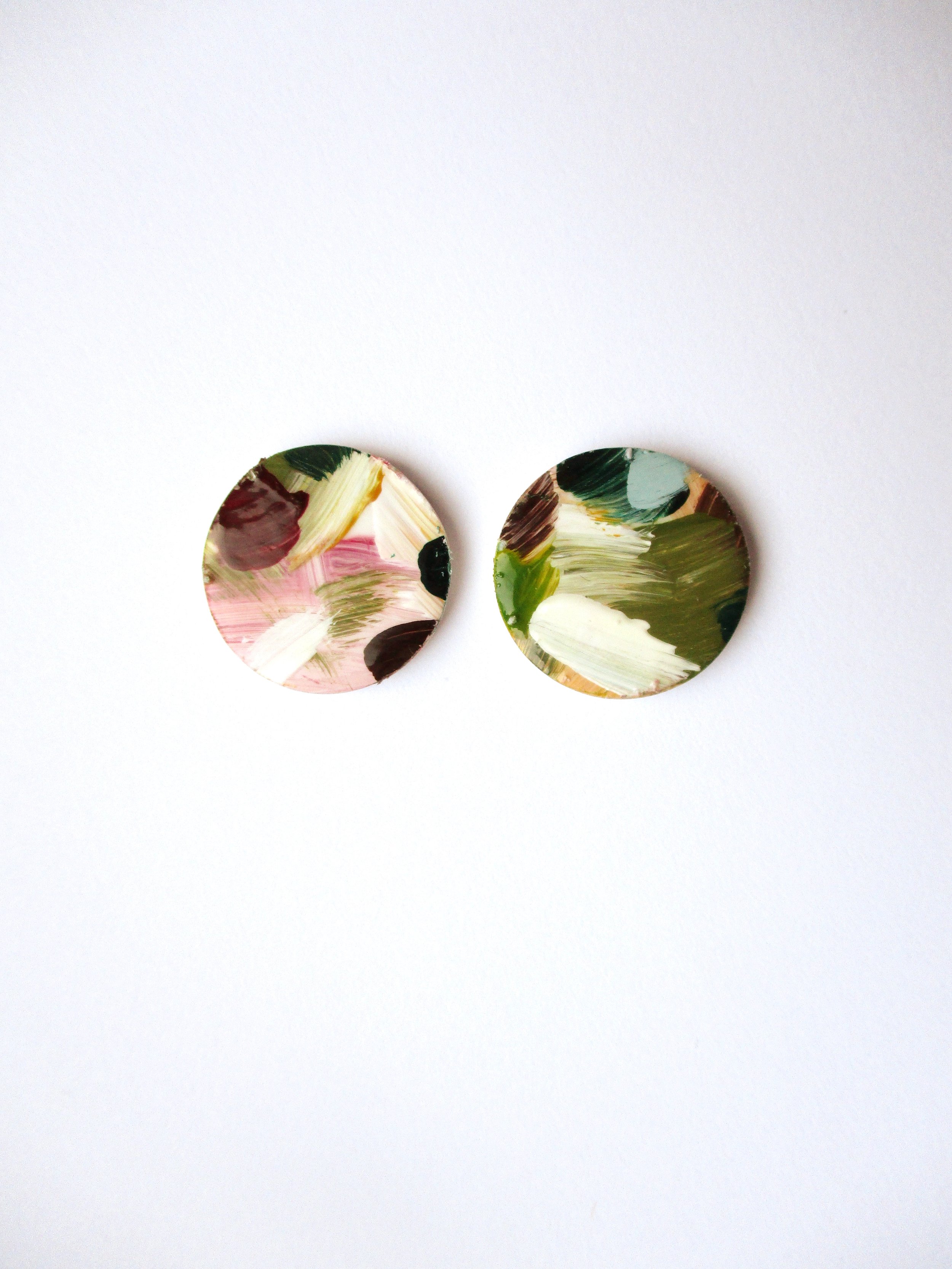 Winter Blossom - Circle Studs