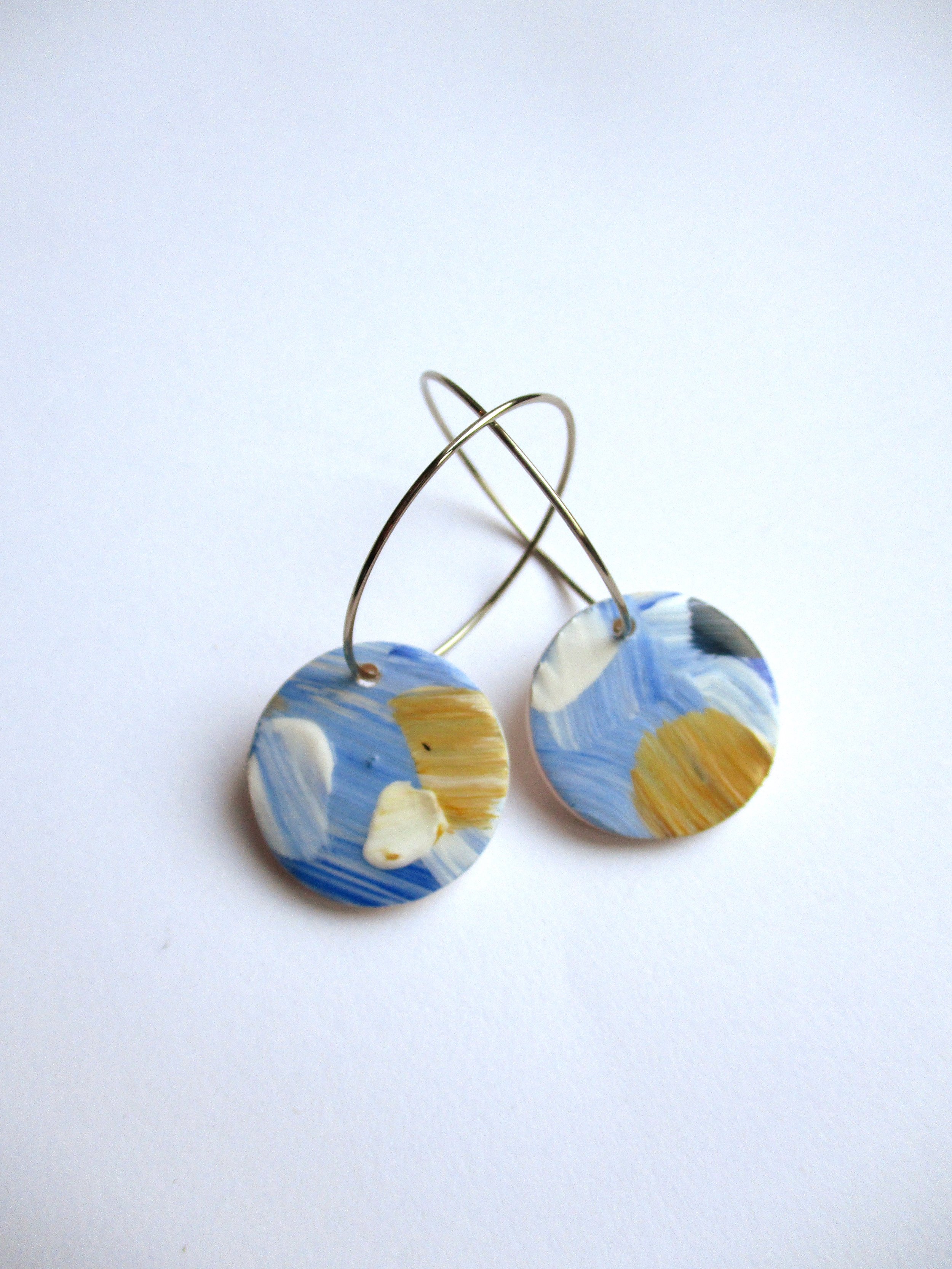 Starry Night - Circle Hoops