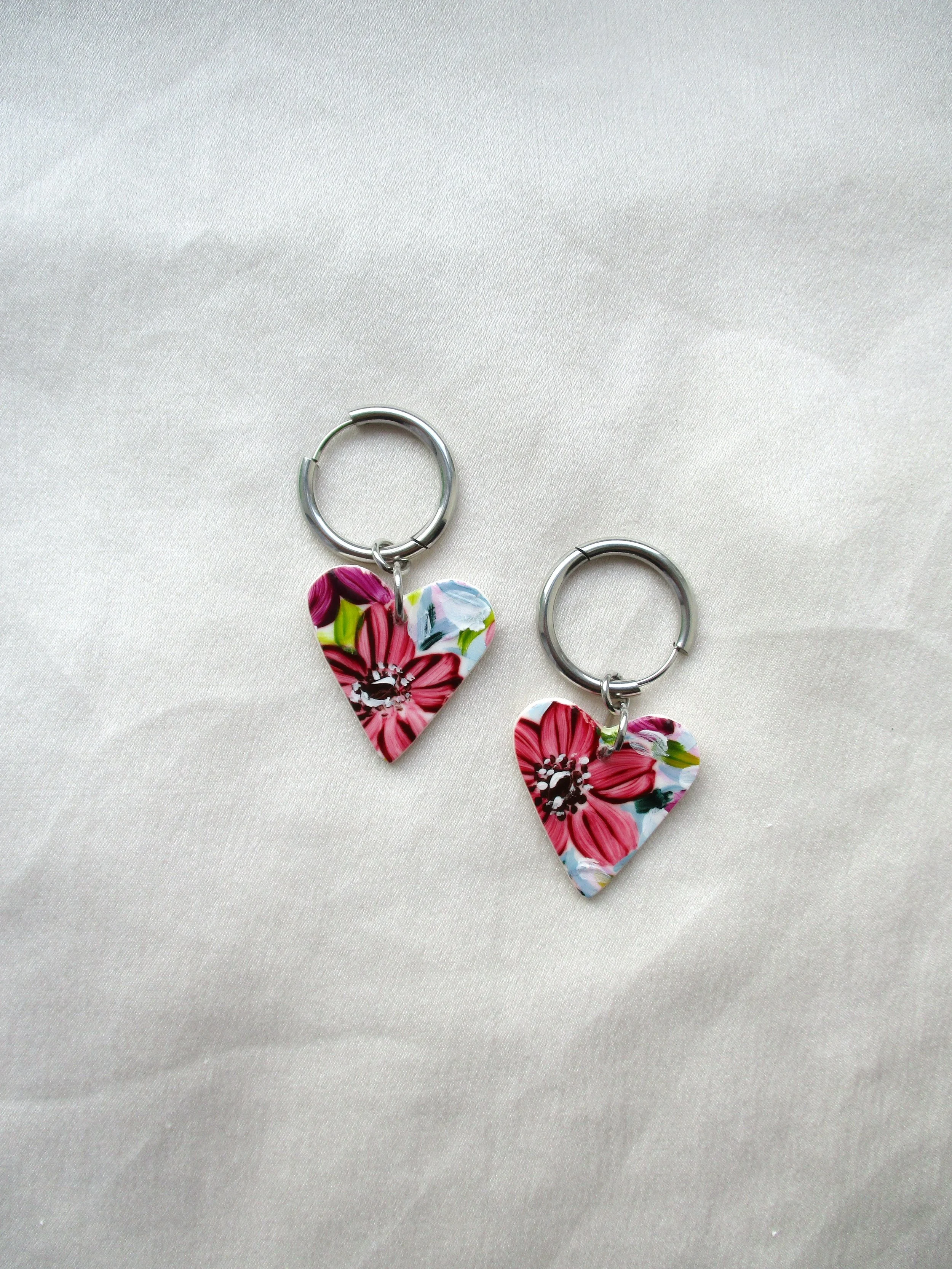 Purple Florals - Heart Huggies