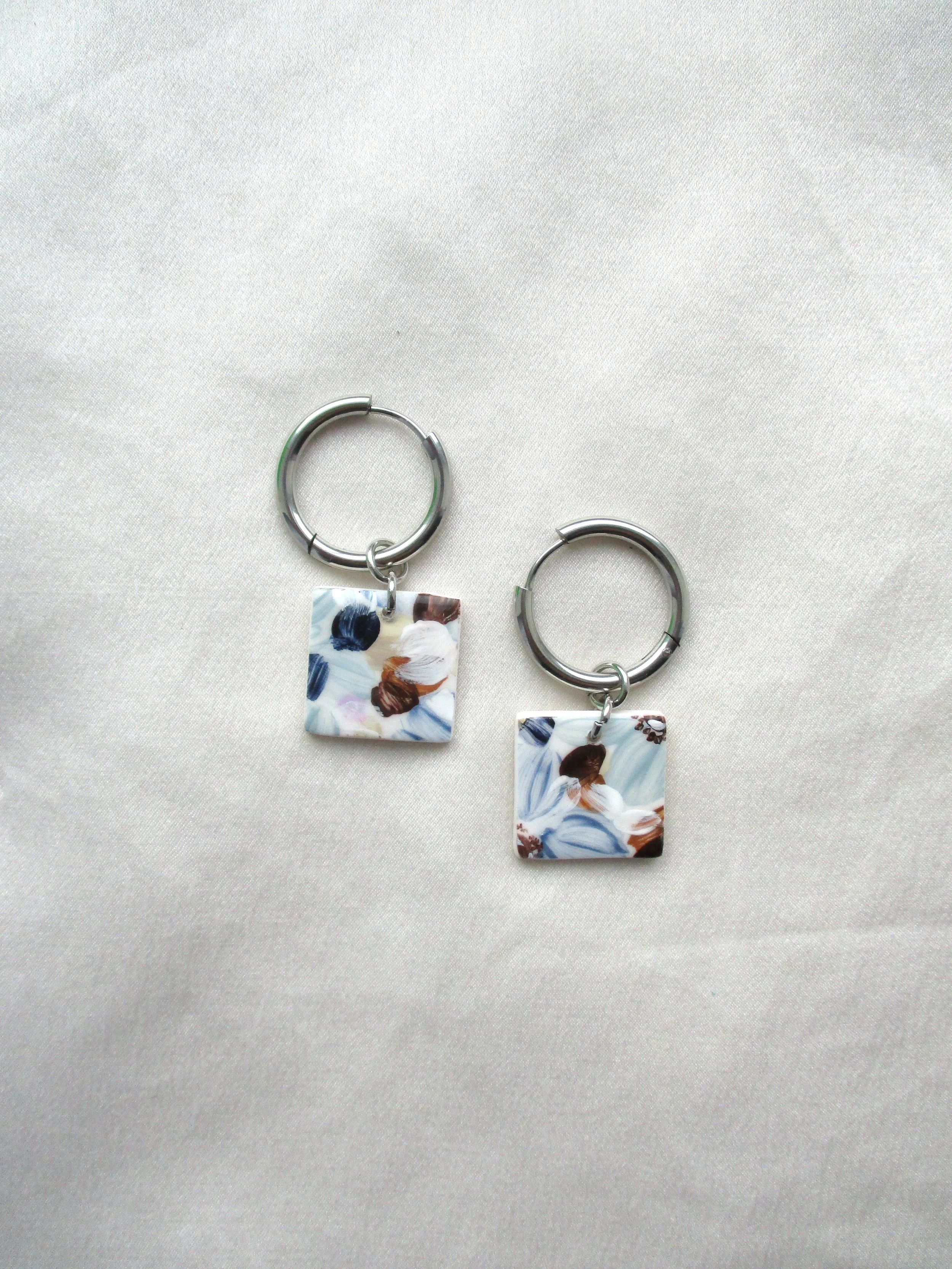 Denim Florals - Tile Huggies