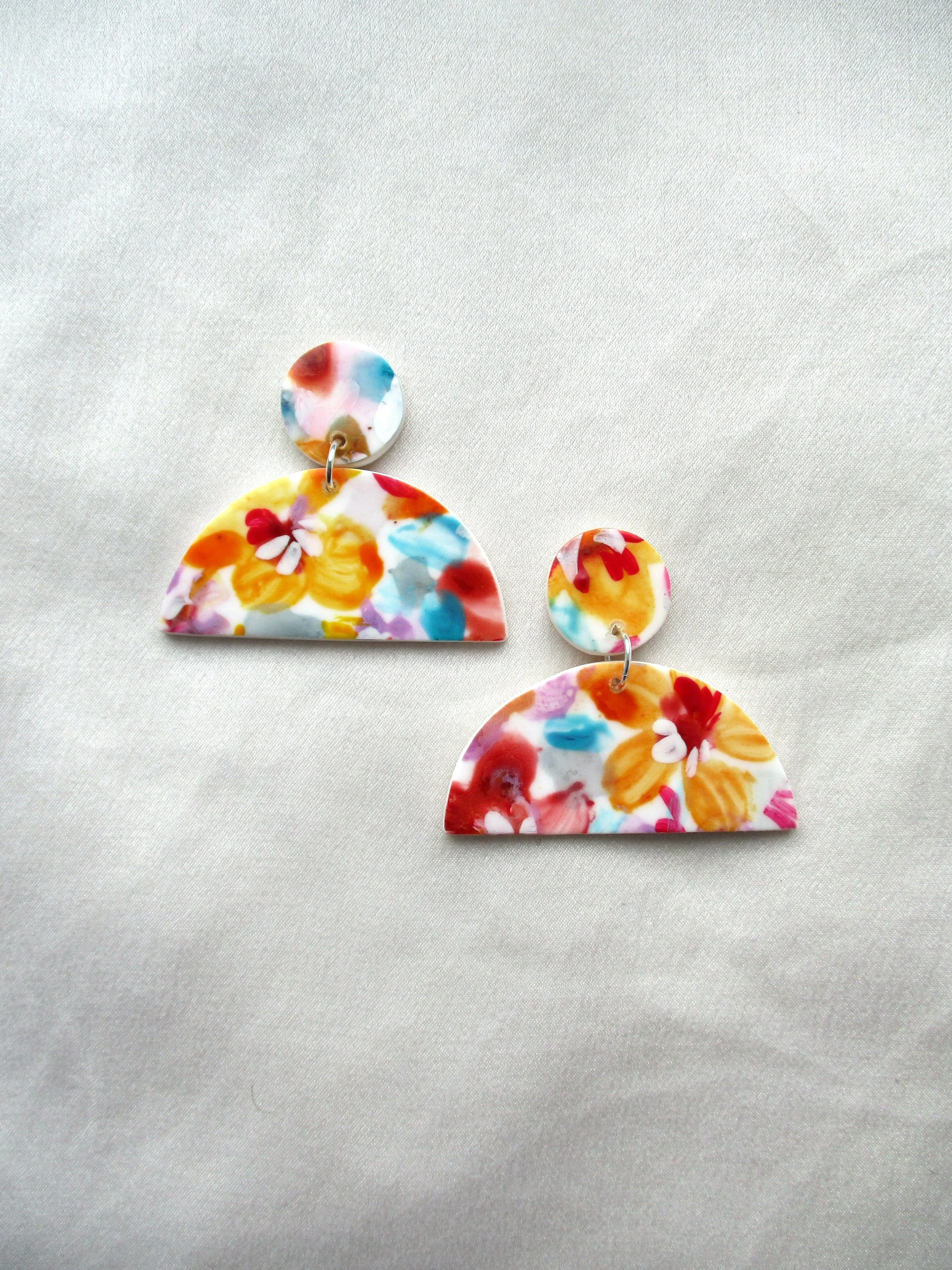 Abstract Florals - Half Moons