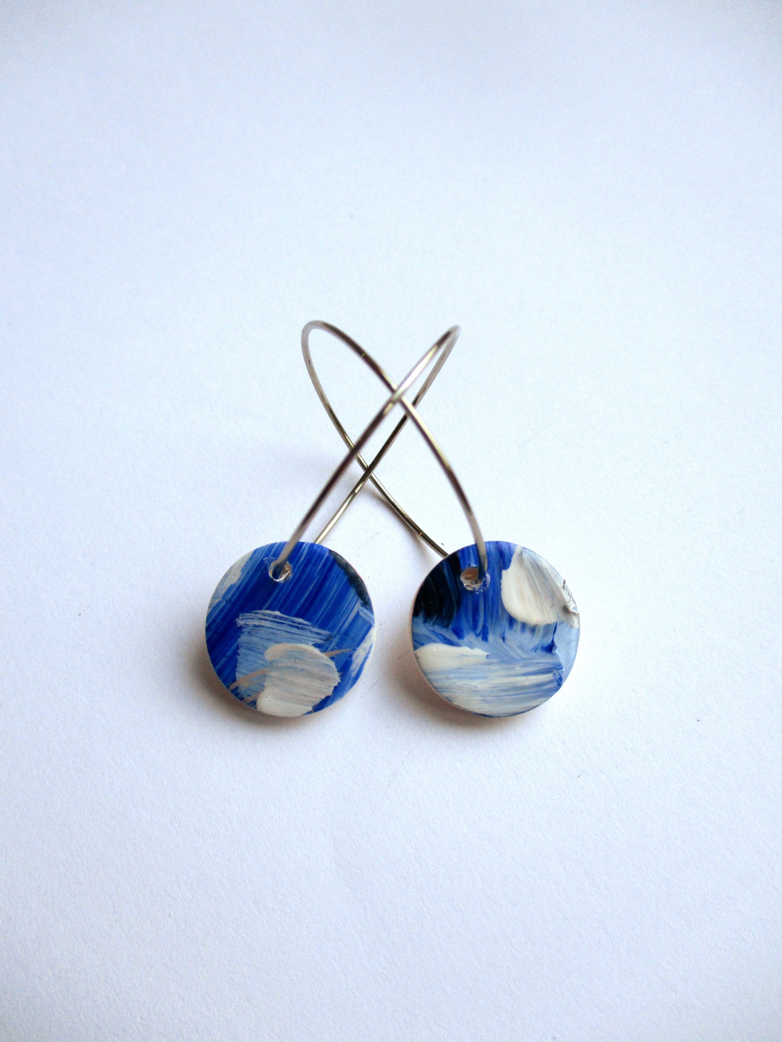 Starry Night - Mini Hoops