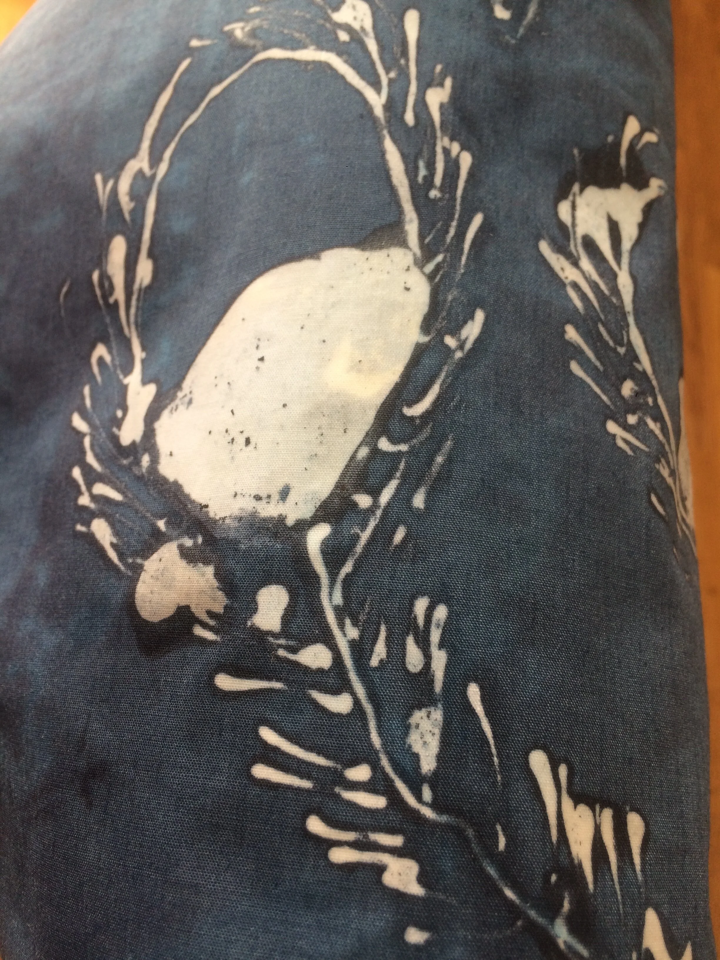 Batik fabric on cotton