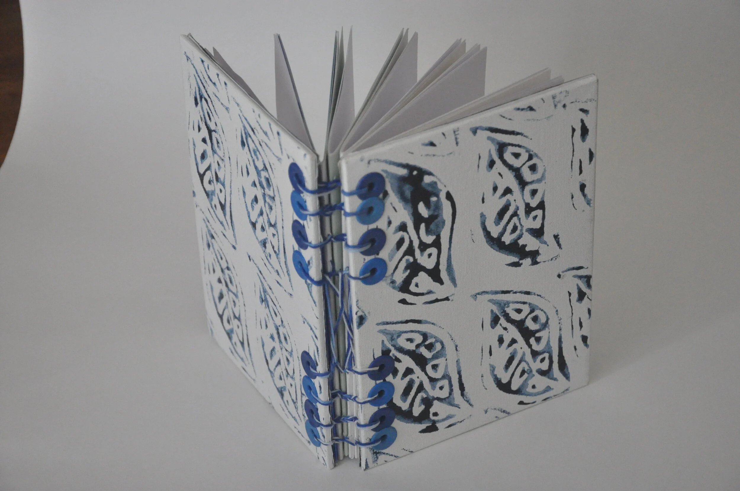 Canvas Panel Block Print Book