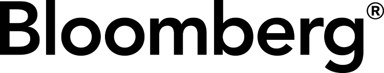 Bloomberg wordmark in high-contrast white