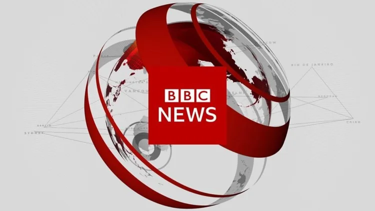 BBC News logo with red and grey globe design
