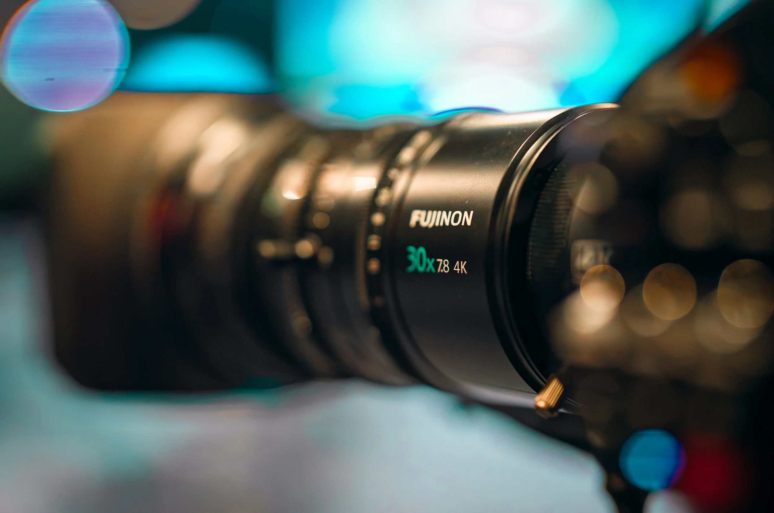 Fujinon 30x lens close-up