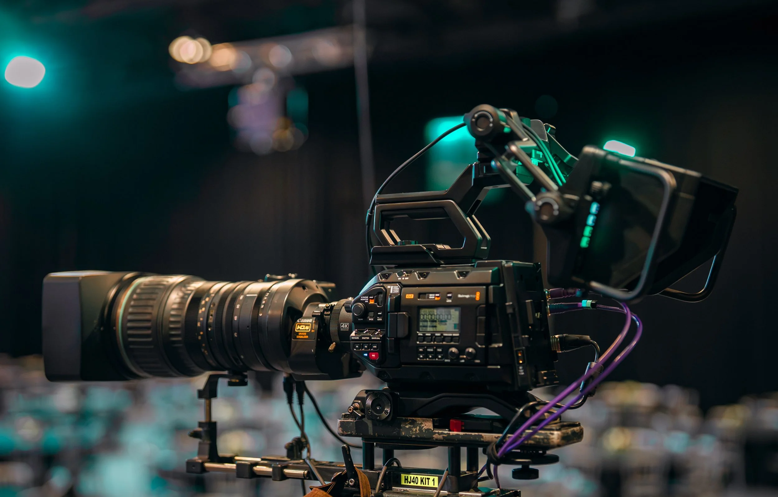  Blackmagic URSA Broadcast G2 cameras with Canon HJ40 B4 broadcast lenses 