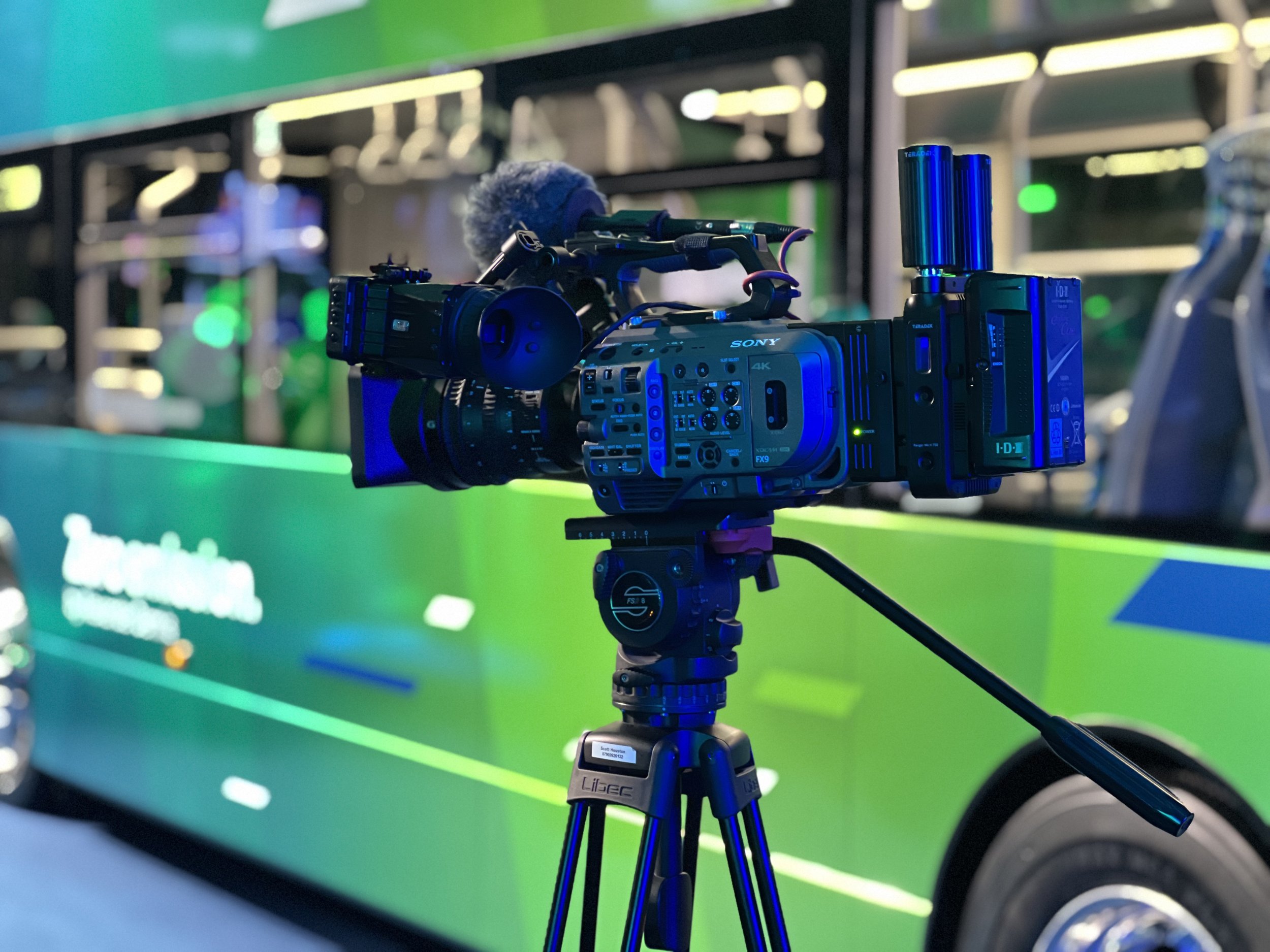 Teradek Ranger wireless video transmitter with Sony FX9