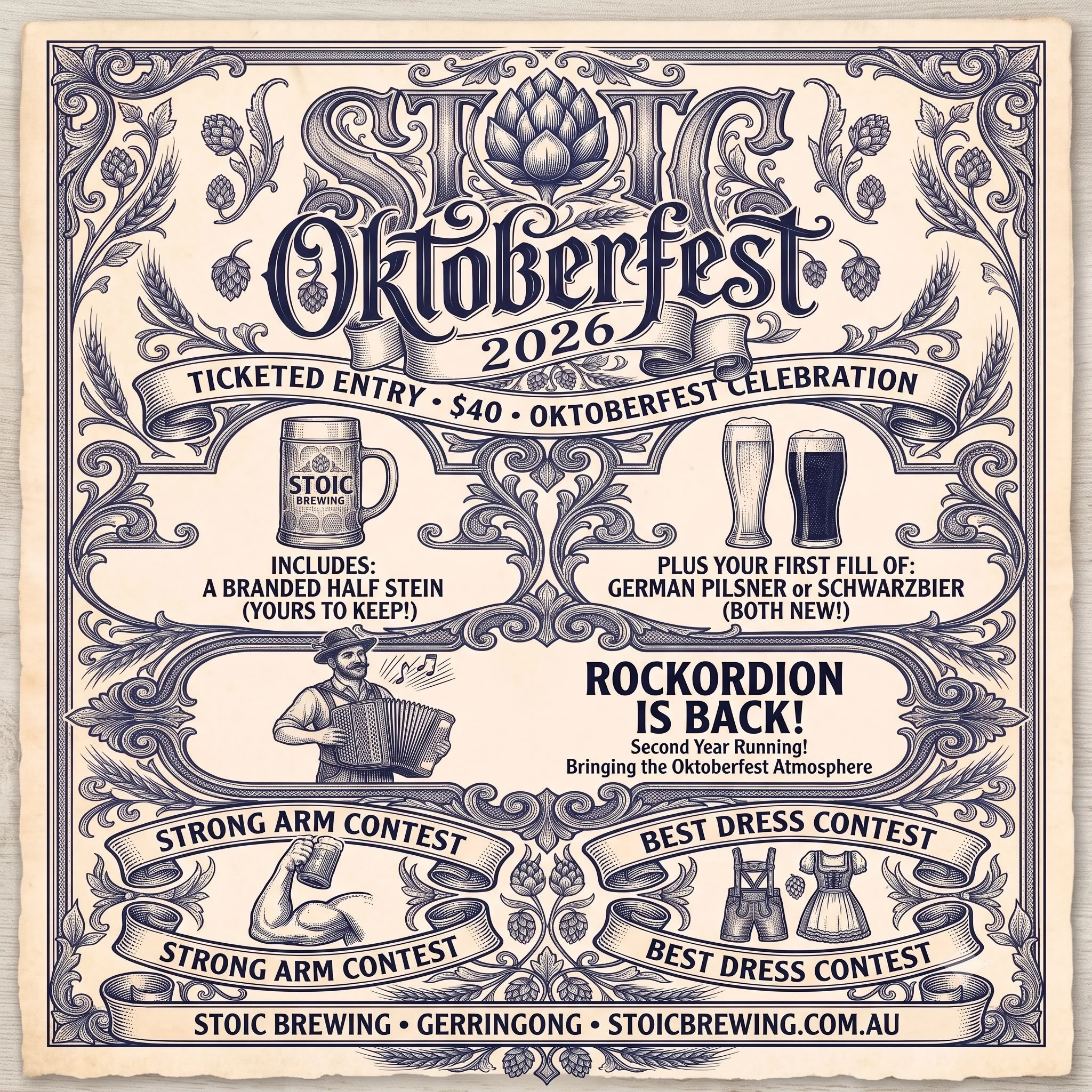 Early bird ticket special for this week only!!!! $10 off!!! Go to the link in our bio. 🍻 Oktoberfest 2026 at Stoic Brewing! 🍻
Dust off your lederhosen and dirndls because Oktoberfest is returning to Stoic Brewing in Gerringong!

Join us on the 19th