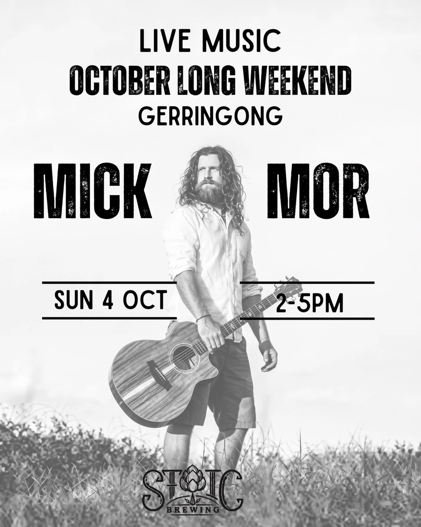 Live music with @mickmormusic on Sunday the 4th of October @Gerringong( October Long weekend). *Bookings are recommended 😊