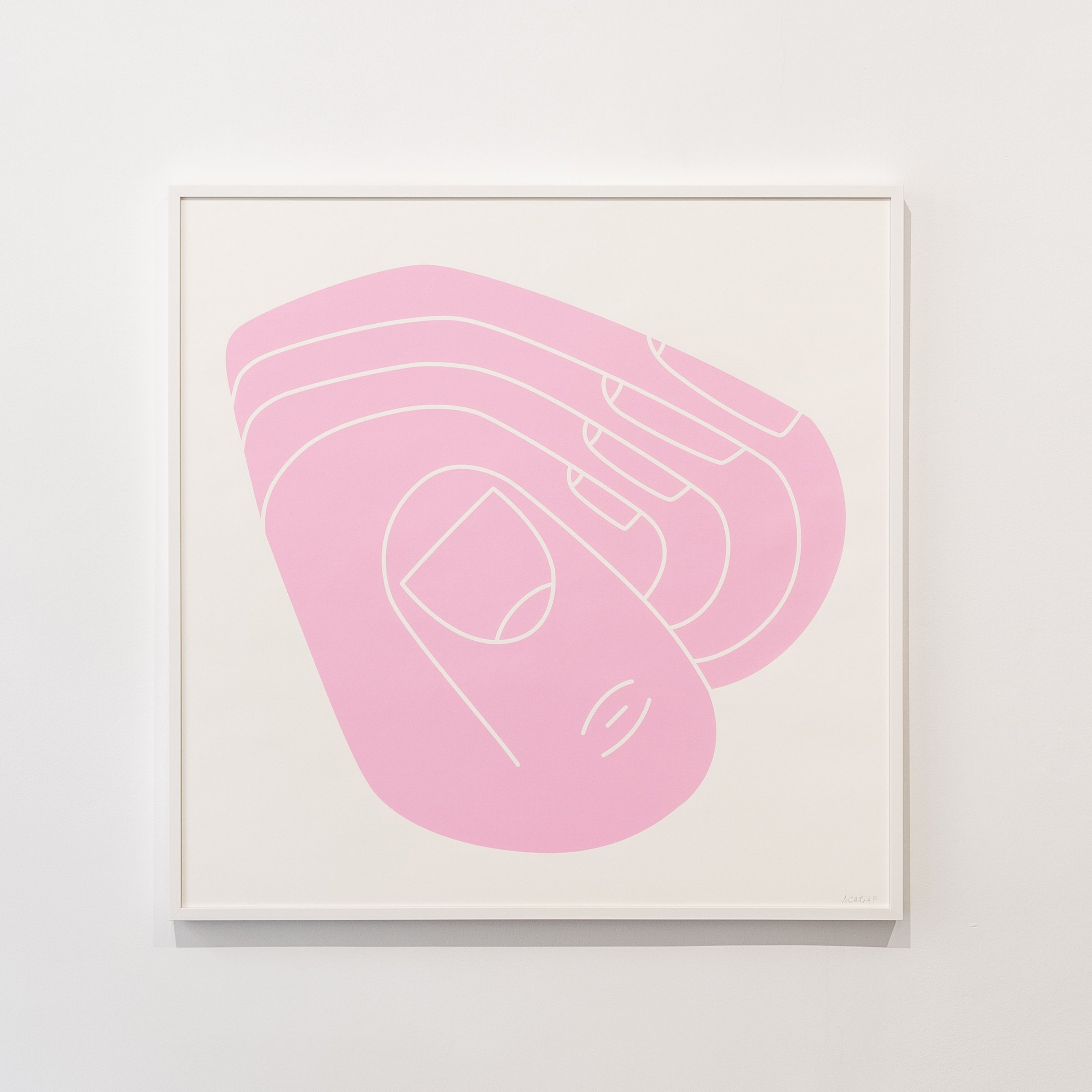 Pink Closed Hand by Sebastian Curi