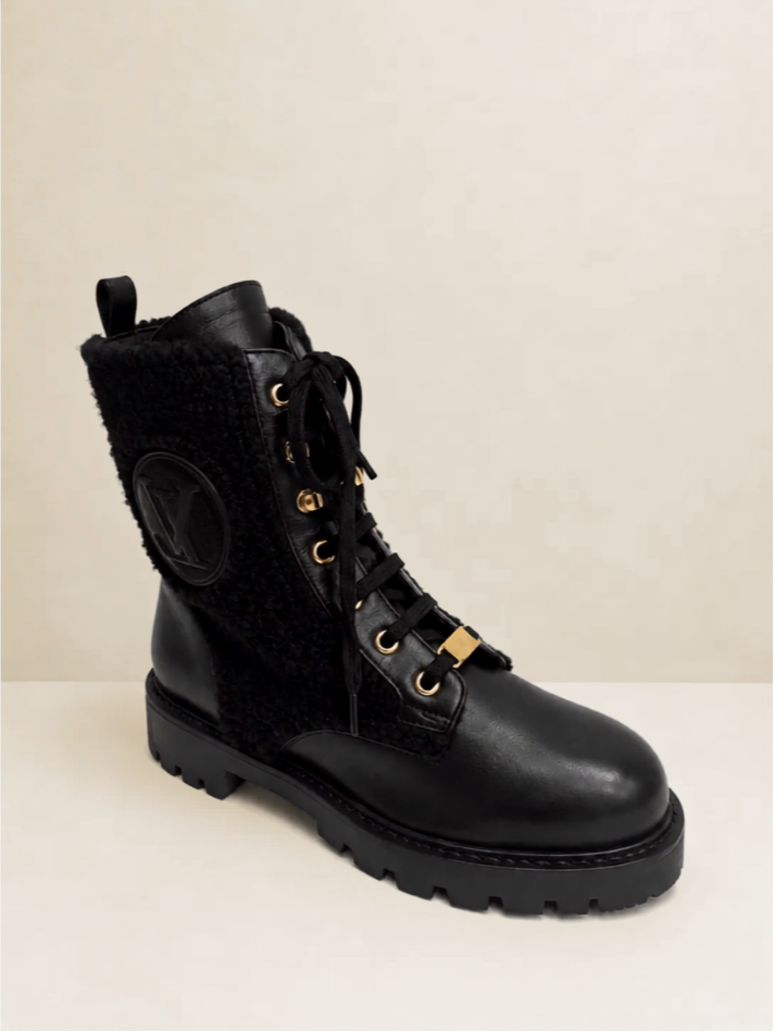 Louis Vuitton Territory Shearling Flat Ranger Boots