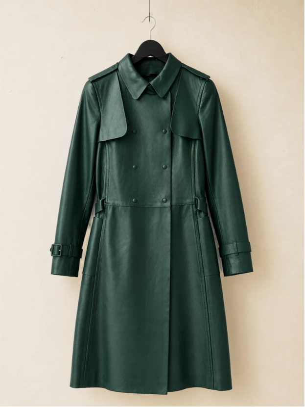 Valentino Leather Trench