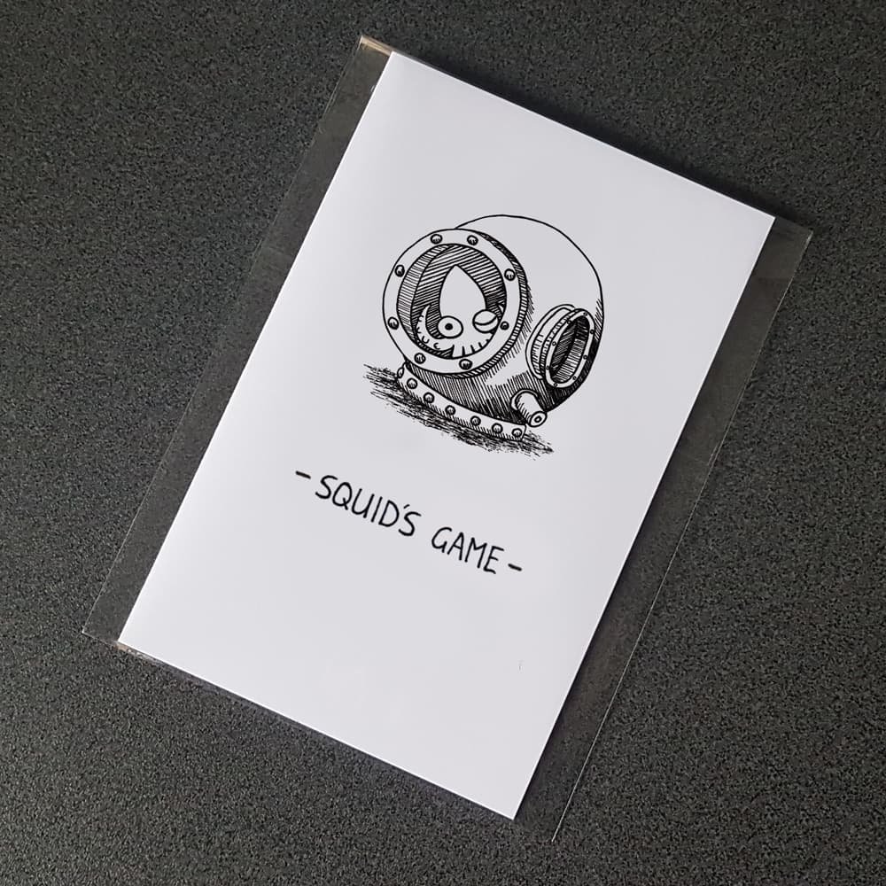 Packaged "Squid's Game" Puzzle card packaged - Mystery Unfolds