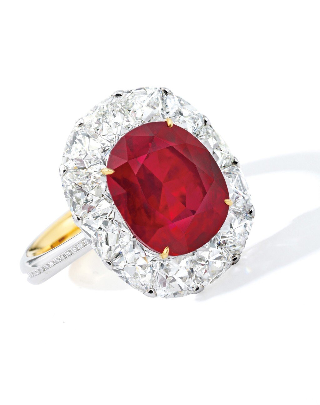 6.41 Carat, Pigeon Blood, Burmese Ruby. Image courtesy of Sotheby's