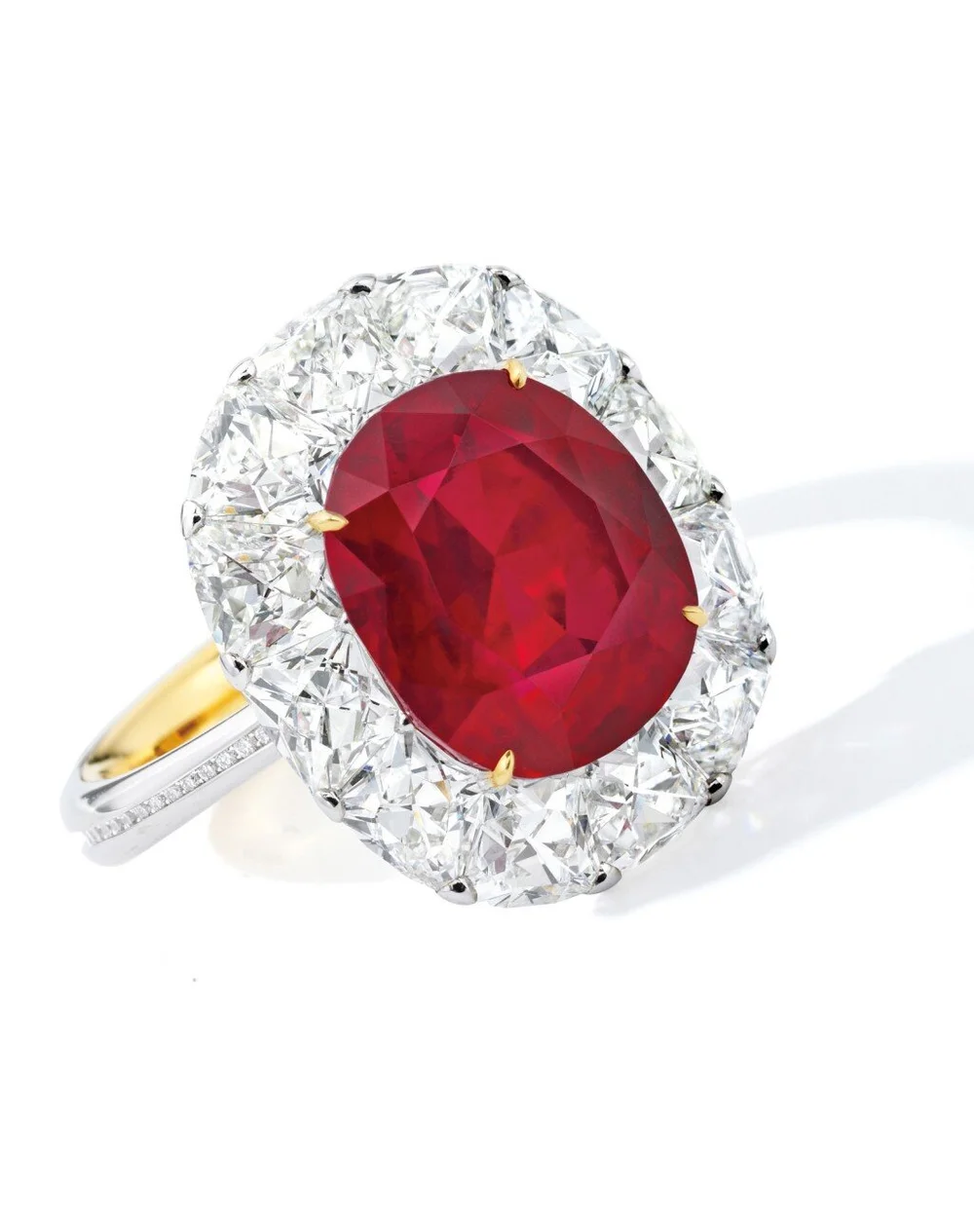 6.41 Carat, Pigeon Blood, Burmese Ruby. Image courtesy of Sotheby's