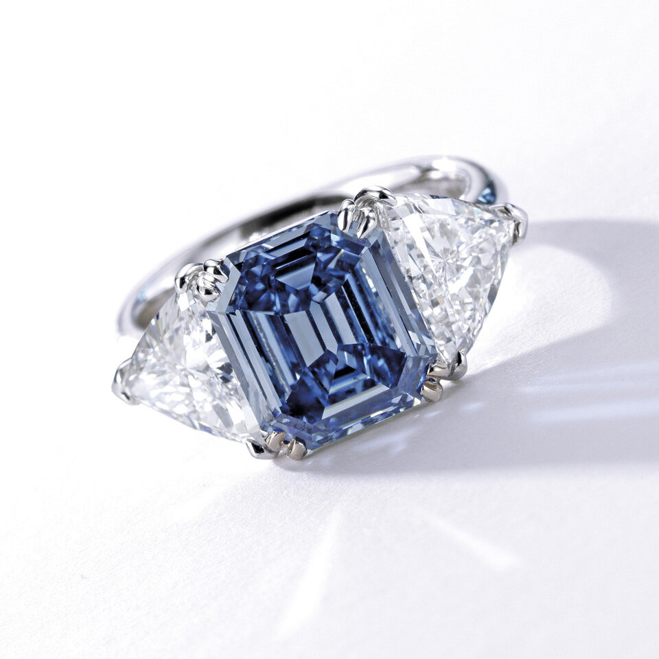 3.32 Carat Fancy Vivid Blue Diamond