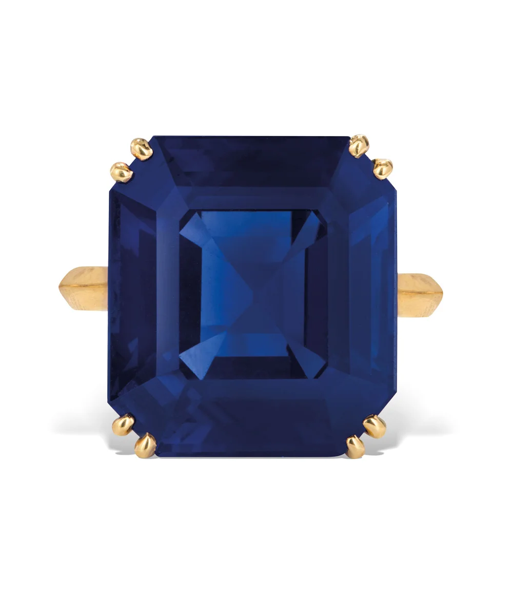 16.45 Carat Kashmir Sapphire Ring