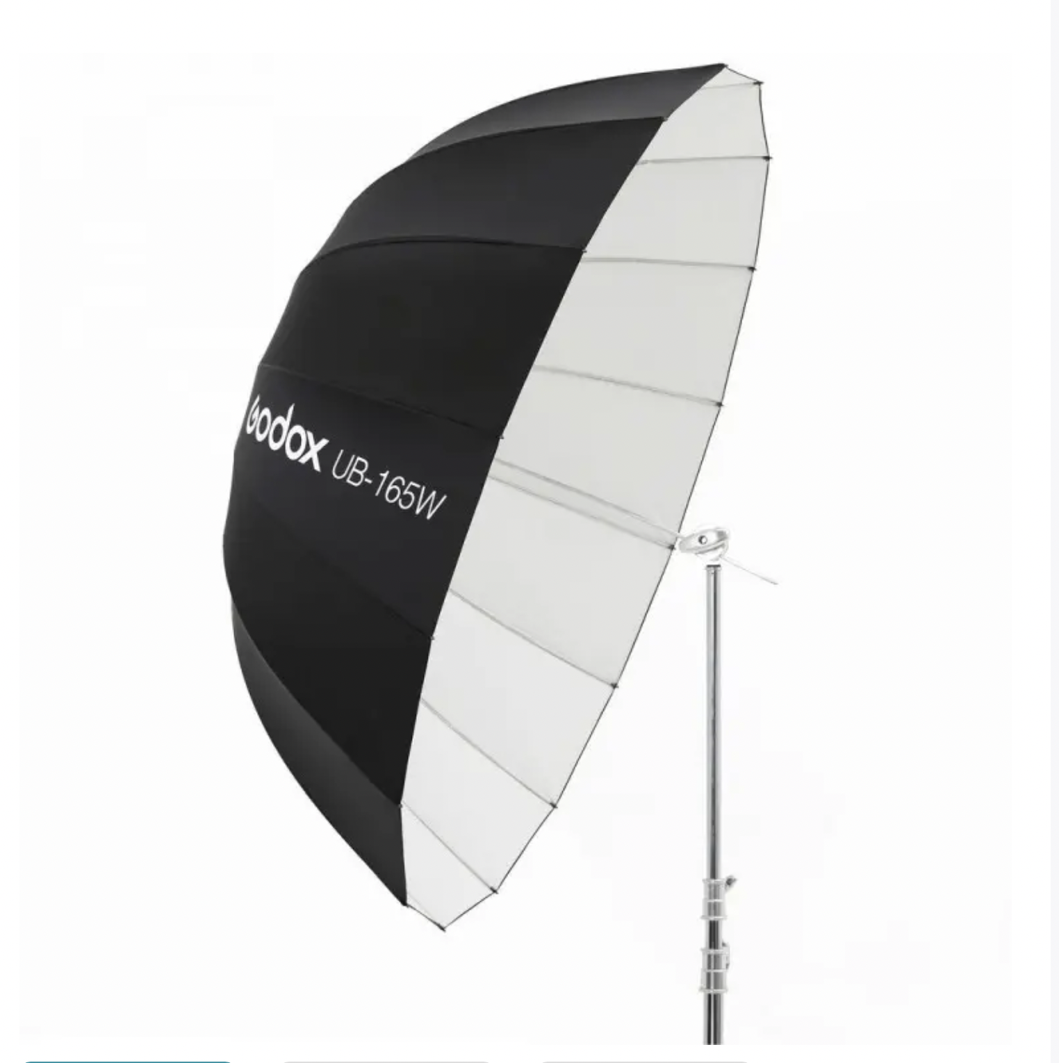 Paraguas UB parabólico Godox 165 cm El paraguas parabólico Godox UB de 165 cm es uno de mis modificadores favoritos para trabajar en estudio cuando busco una luz suave, envolvente y favorecedora.
Su tamaño me permite crear una fuente de luz grande, i