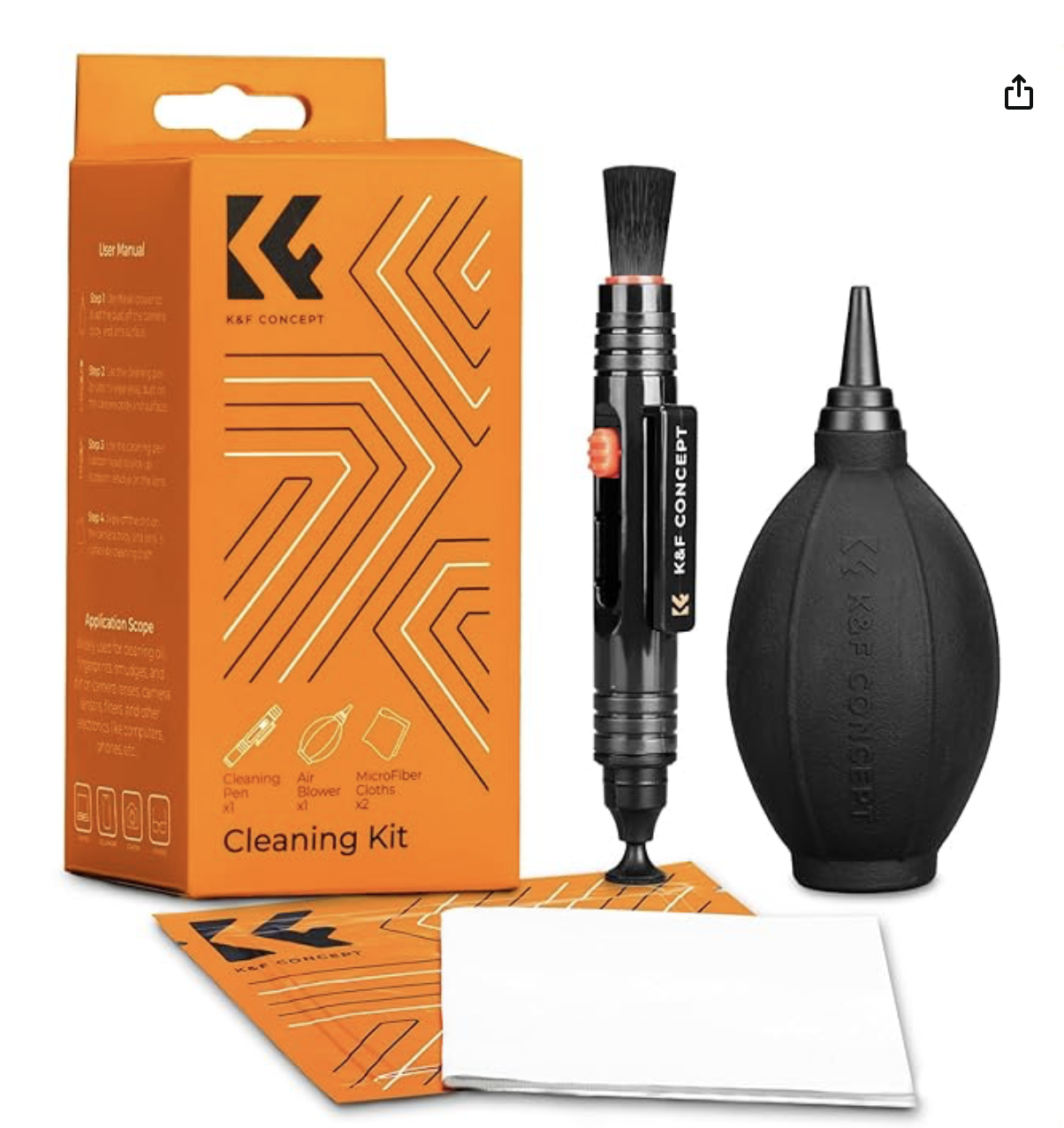 K&F CONCEPT 4 en 1 Kit de Limpieza Cámara para Objetivo y Filtro es uno de esos pequeños accesorios que siempre tengo a mano para mantener mi equipo en perfectas condiciones.
Lo utilizo para limpiar objetivos, filtros y diferentes partes de mi cámara