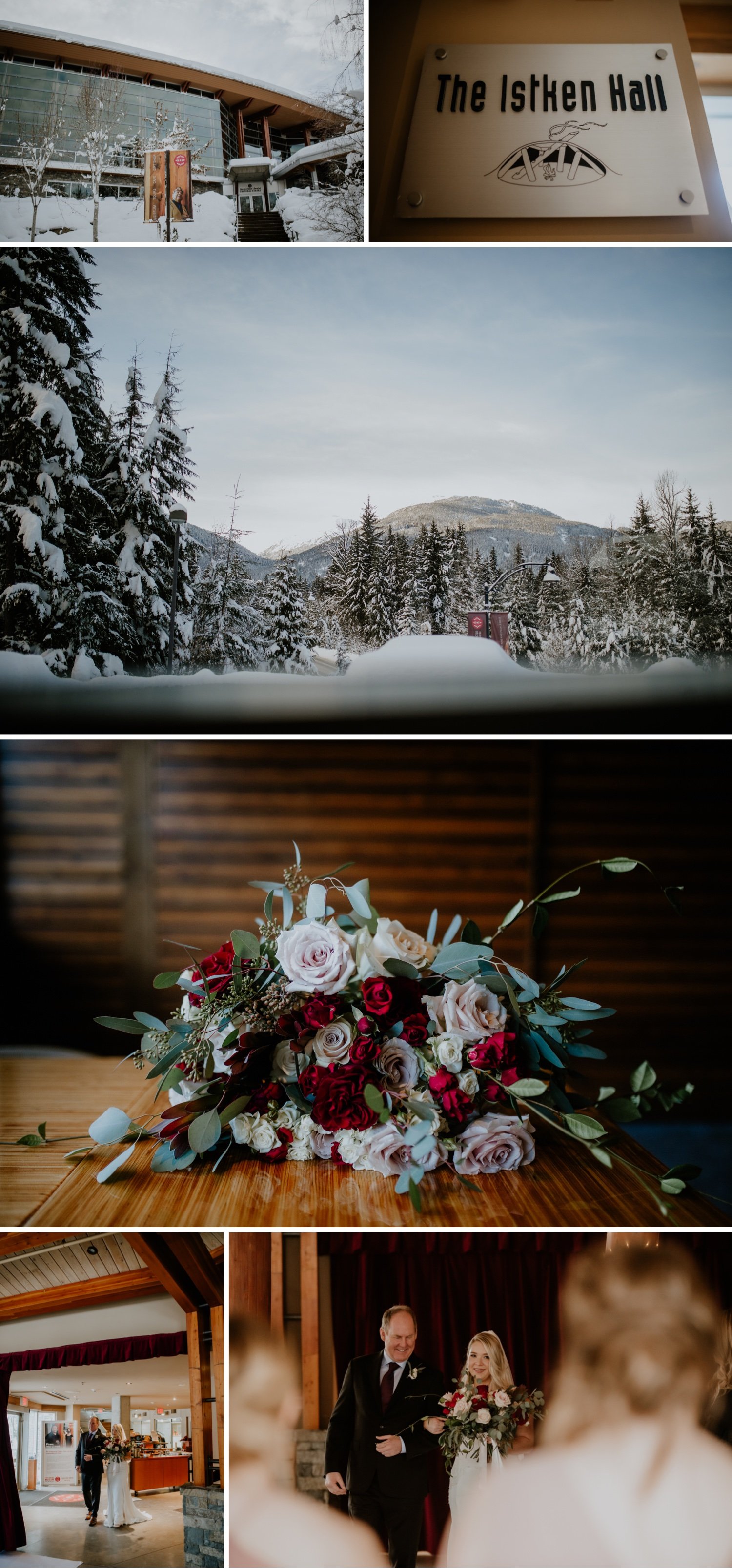 Squamish Lil’wat Cultural Centre winter wedding