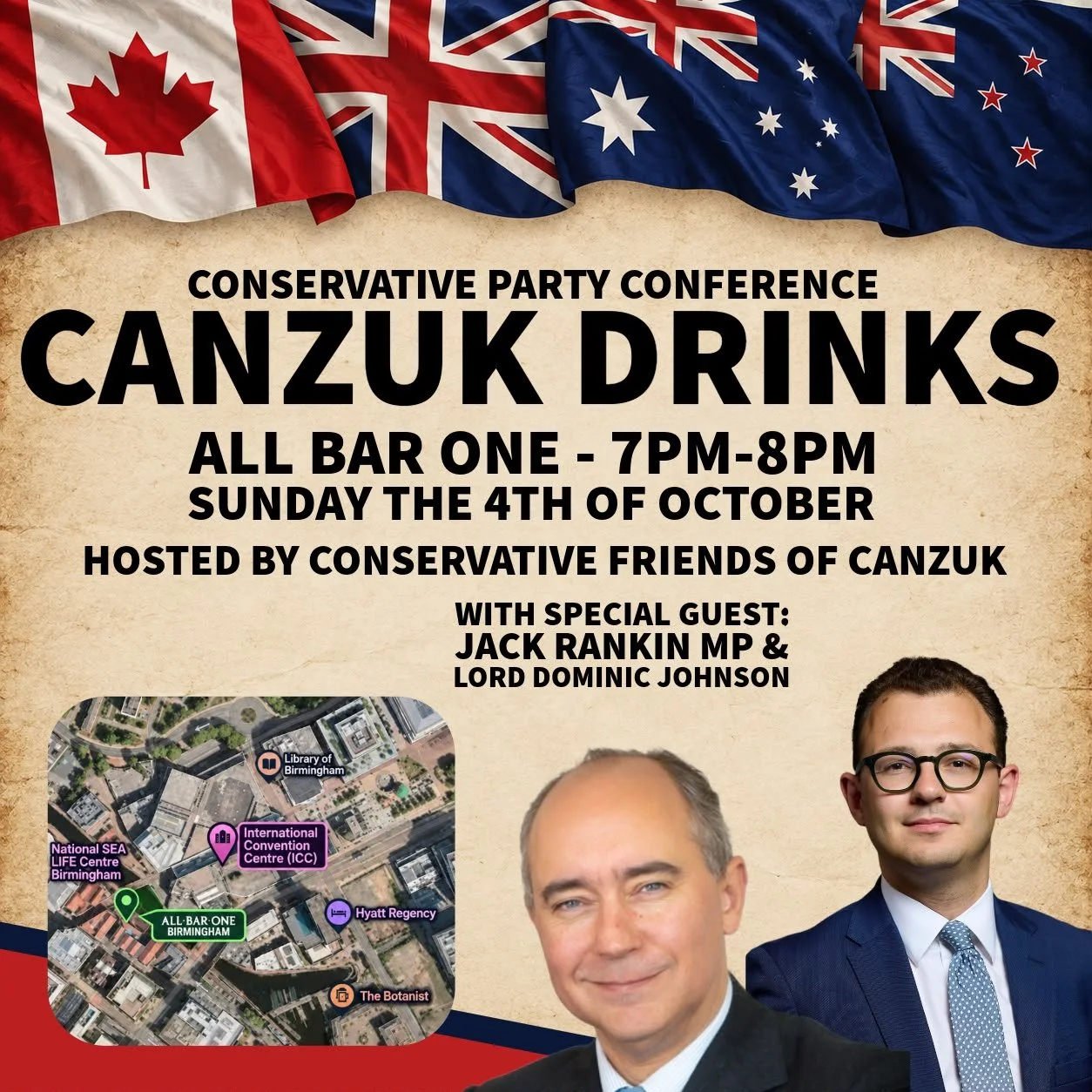 CANZUK Conservative Conference drinks