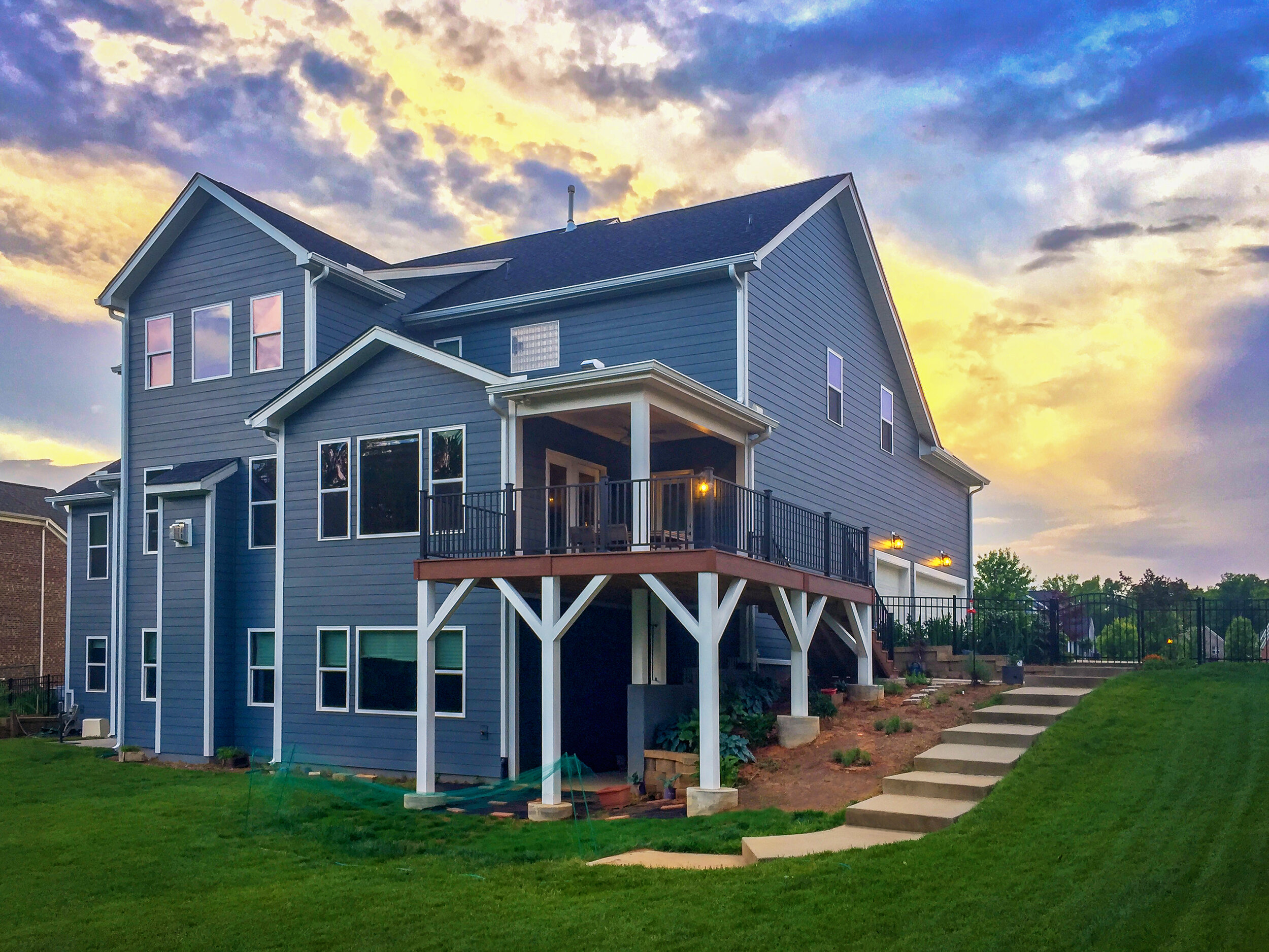 James Hardie Siding and Deck Extension