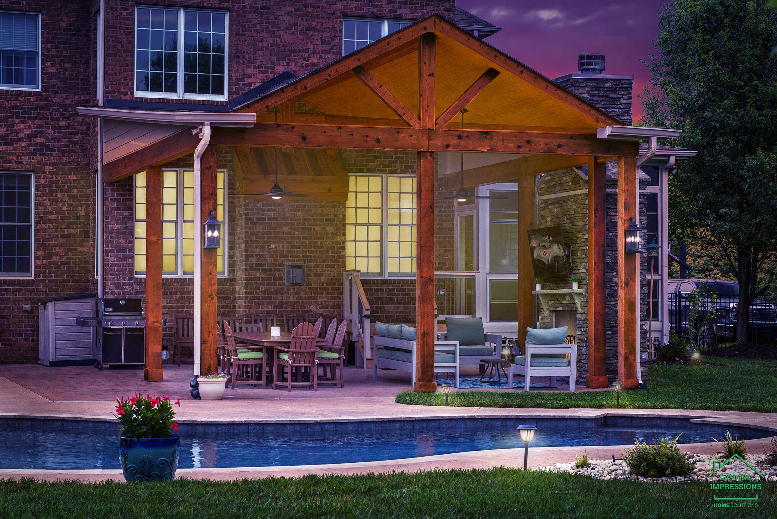 Covered Backyard Retreat